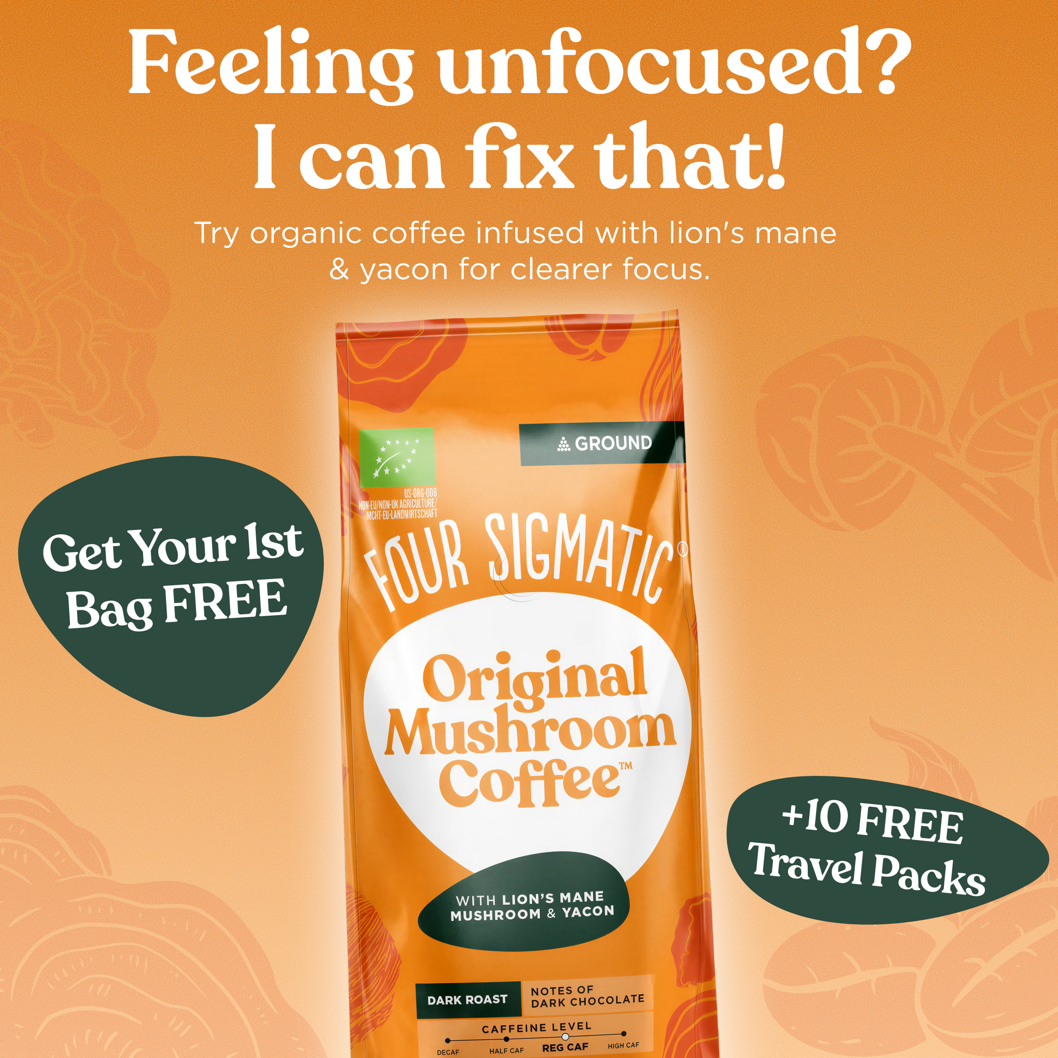 Four Sigmatic Facebook ad
