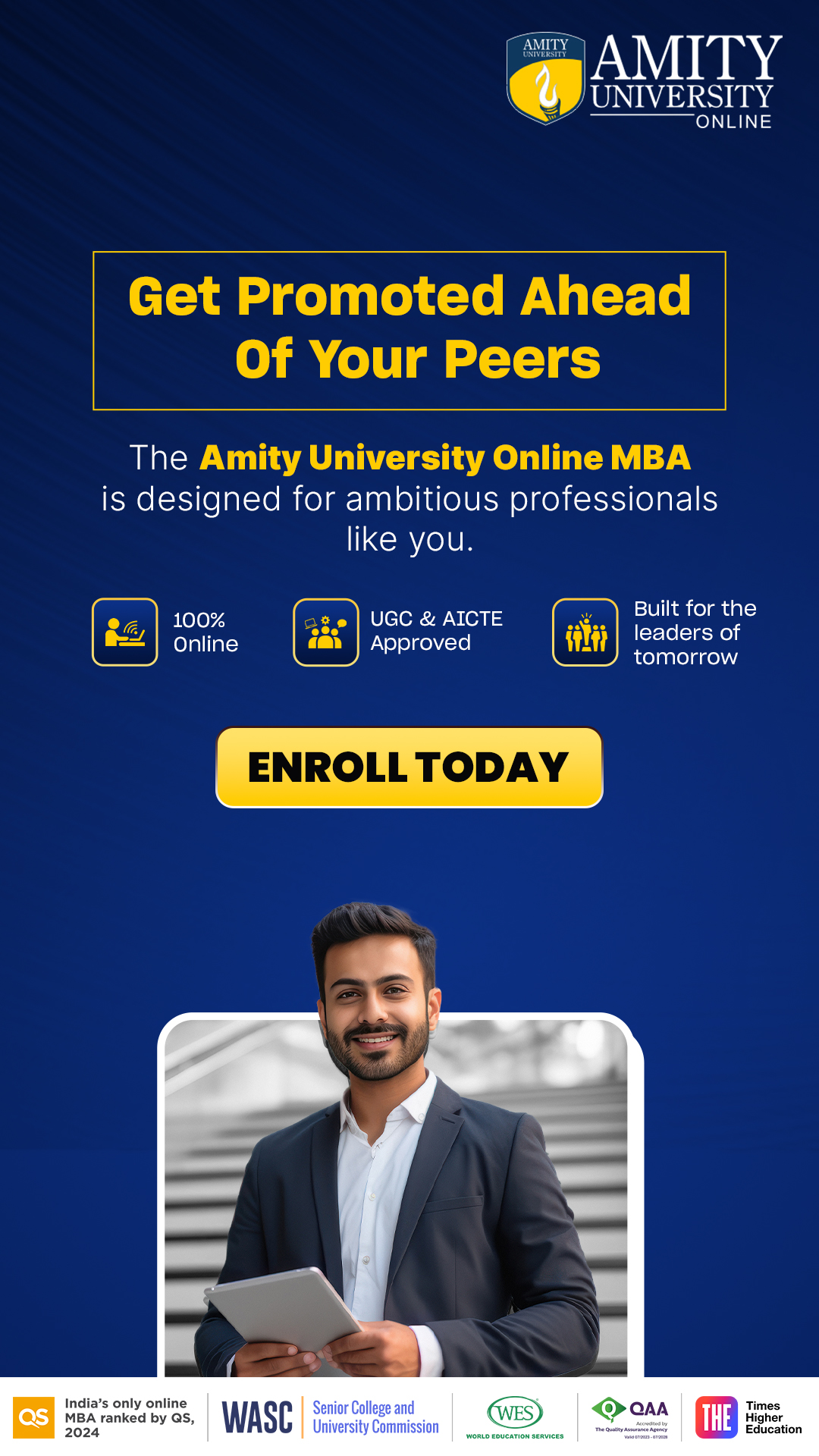 Amity Online Facebook ad
