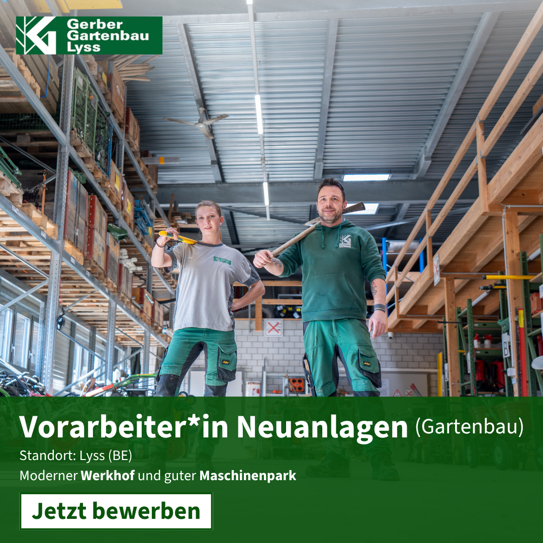 Gerber Gartenbau AG Facebook ad from Apr 16, 2026