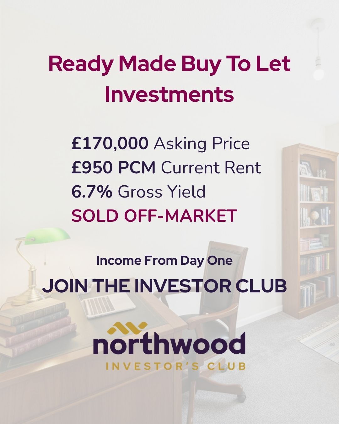 Bespoke Estate Agents & Northwood Letting Agents Facebook ad: JOIN THE INVESTOR CLUB