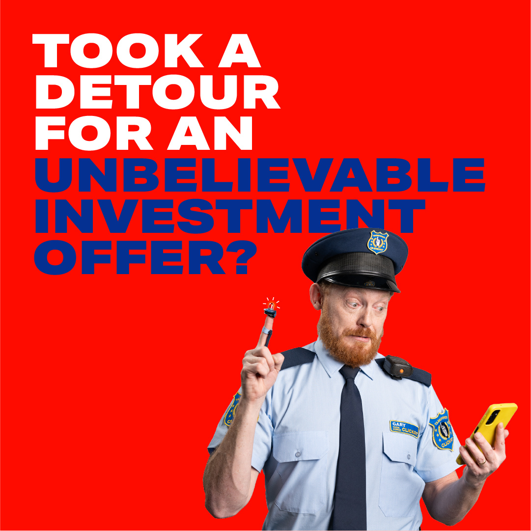 Australian Federal Police Facebook ad: Spot an investment that offers huge rewards with…