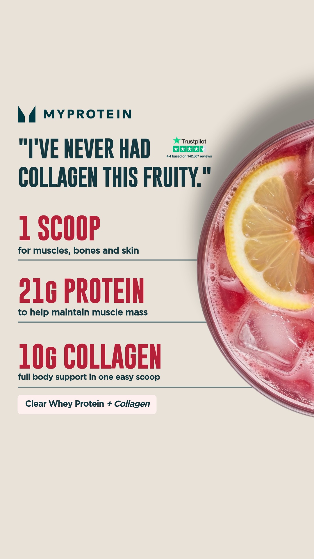 Myprotein Facebook ad
