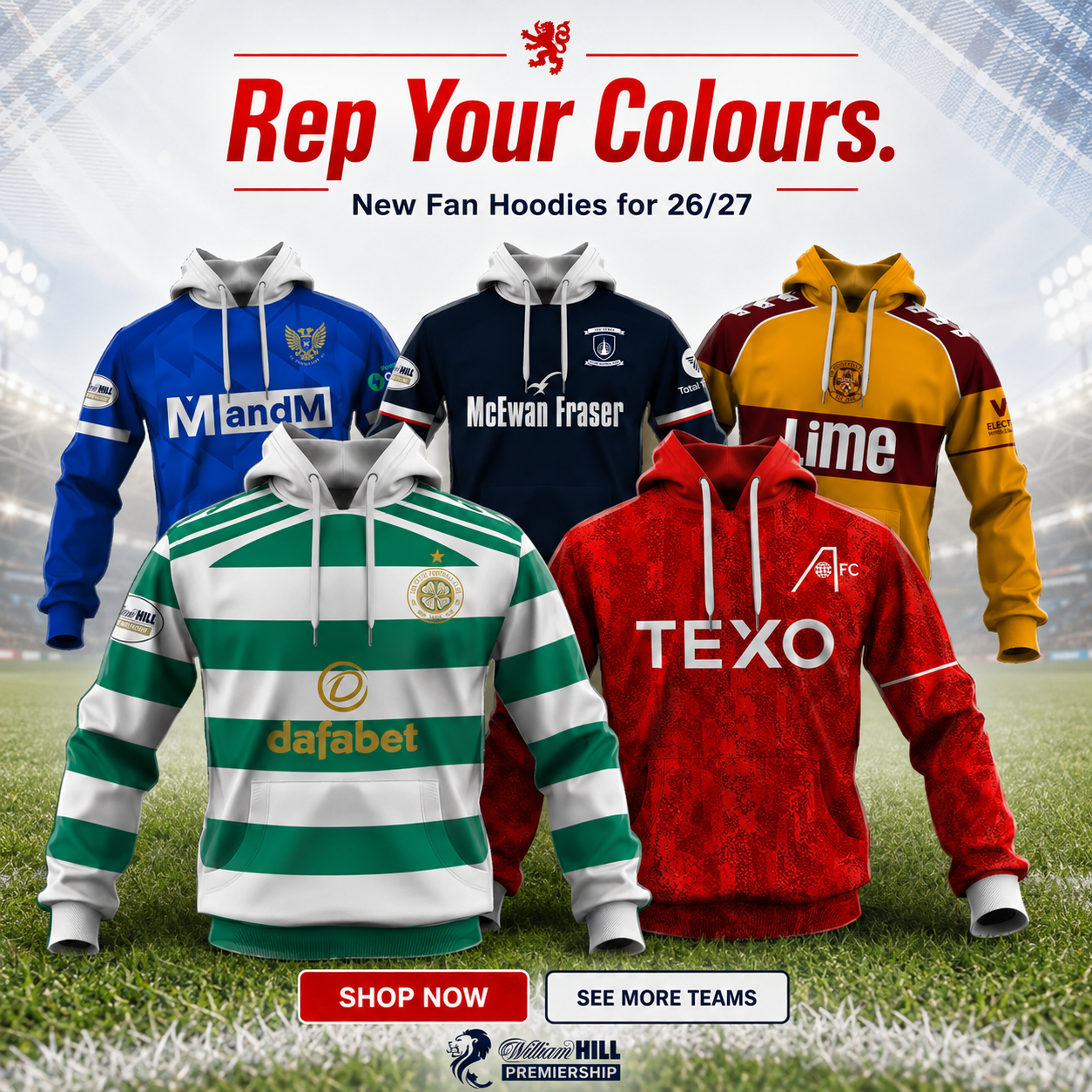 F.C Fan Gear Facebook ad: Find Your Team. Wear Your Colours.