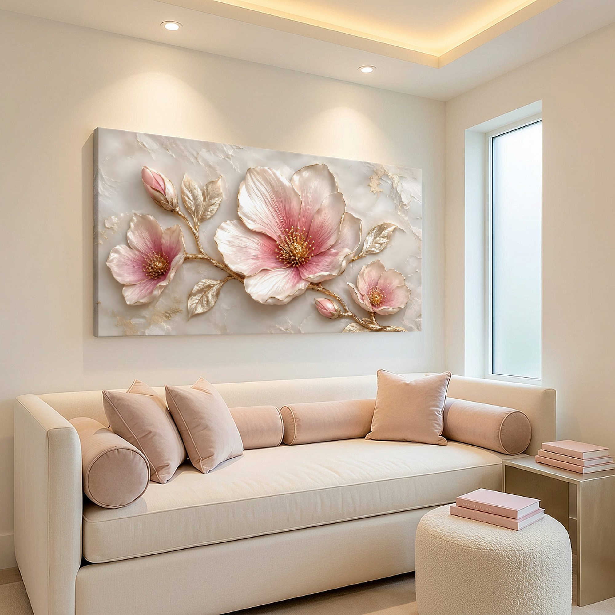 Tailored Canvases - Personalized Art Facebook ad: Blush Magnolia Elegance | Made in the USA | Ships Fast