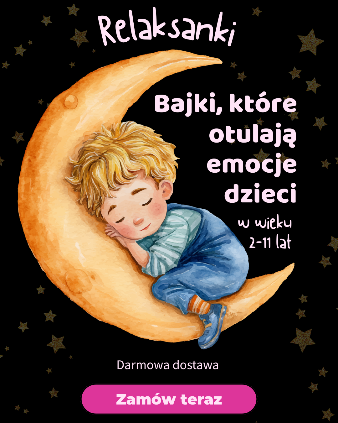 Relaksanki - bajki, które otulają emocje dzieci 2-11 lat Facebook ad