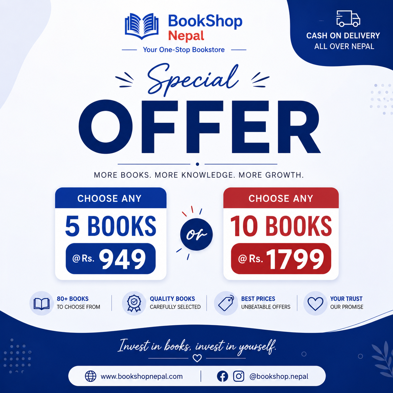 Book Shop Nepal Facebook ad