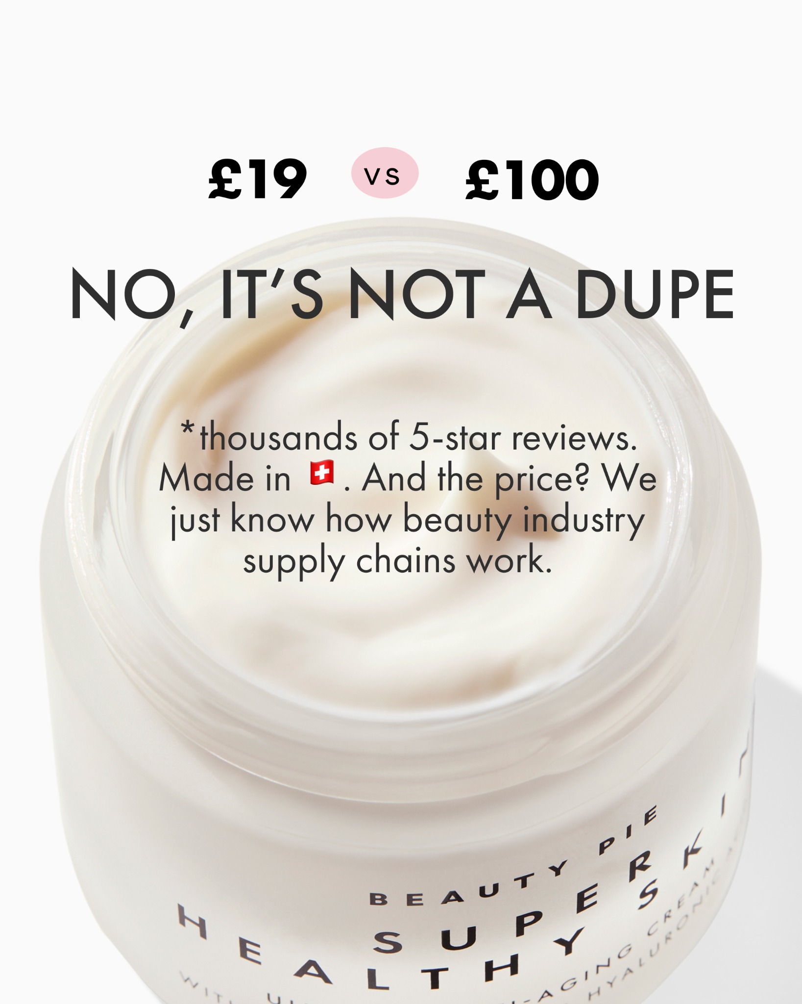 Beauty Pie Facebook ad