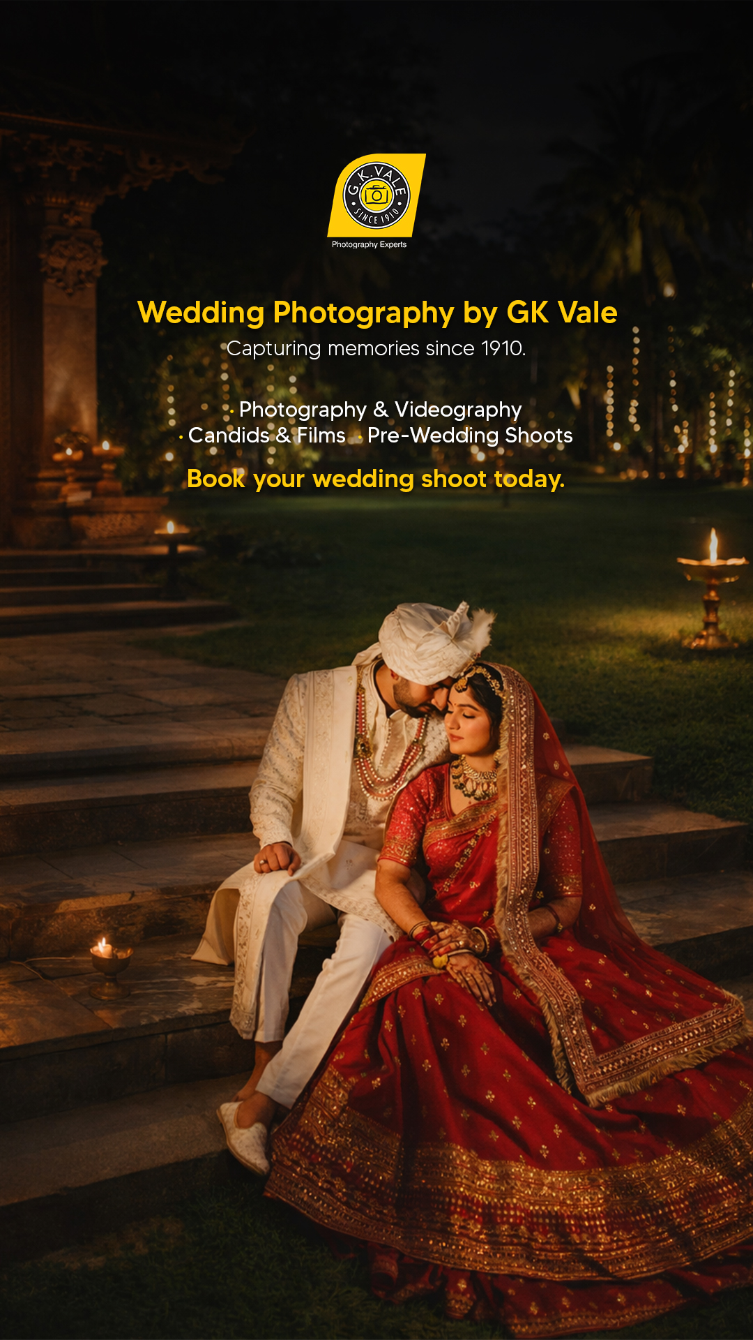 Weddings by GK Vale Facebook ad: Timeless Wedding Moments Captured