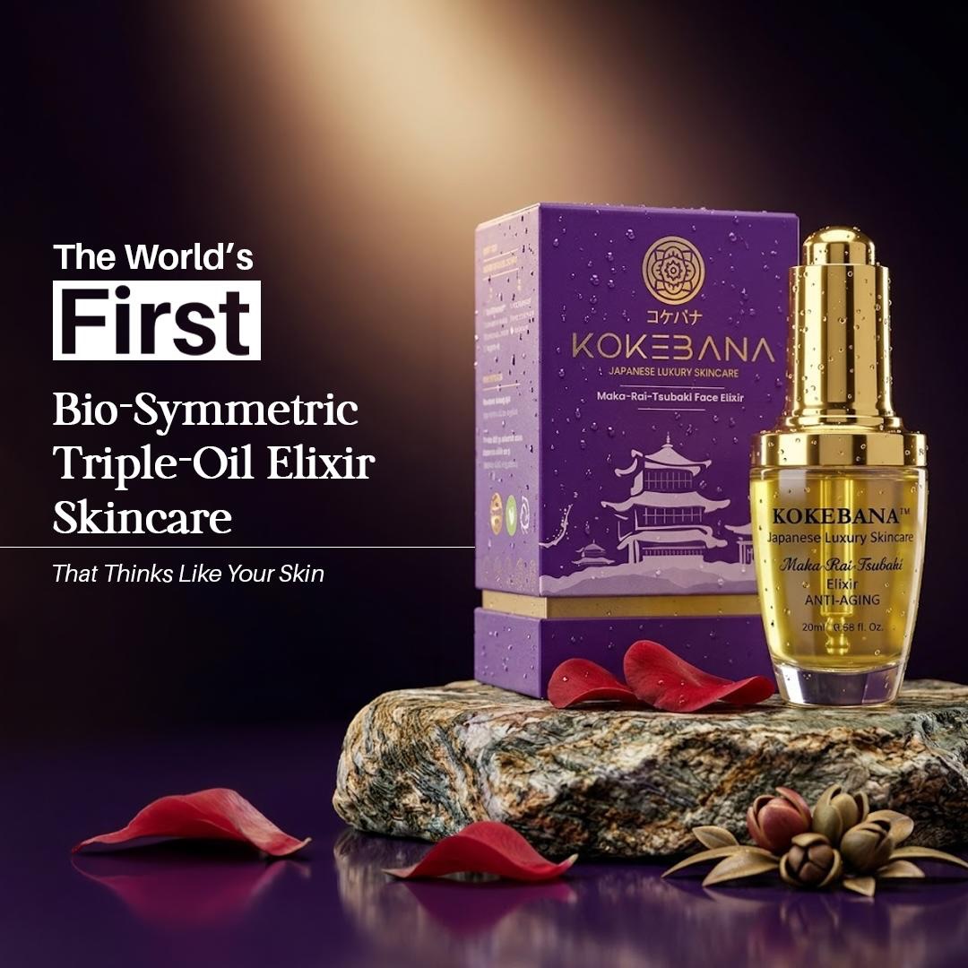 Kokebana Facebook ad: Instant glow, long-term repair.
