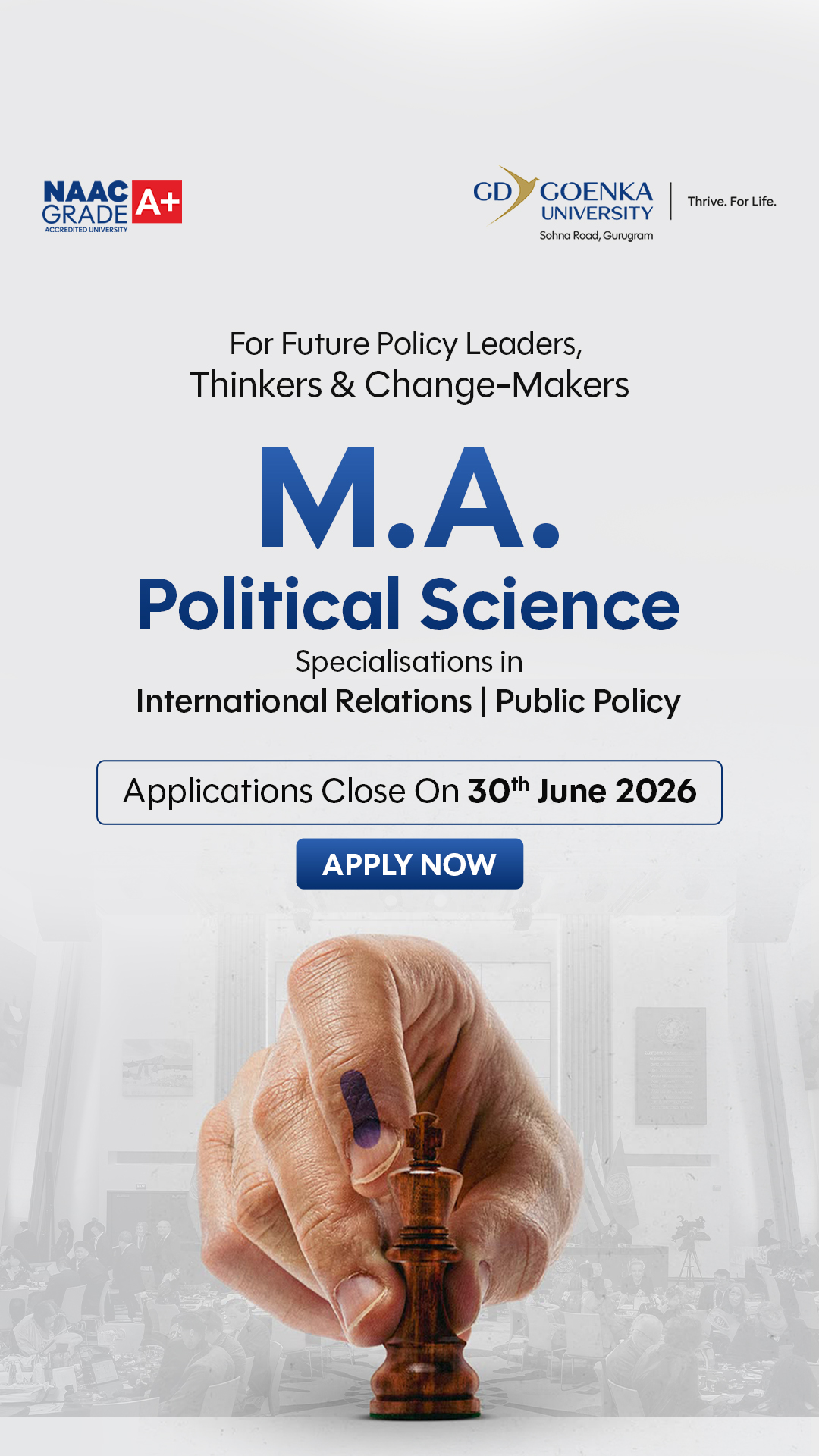 GD Goenka University Facebook ad