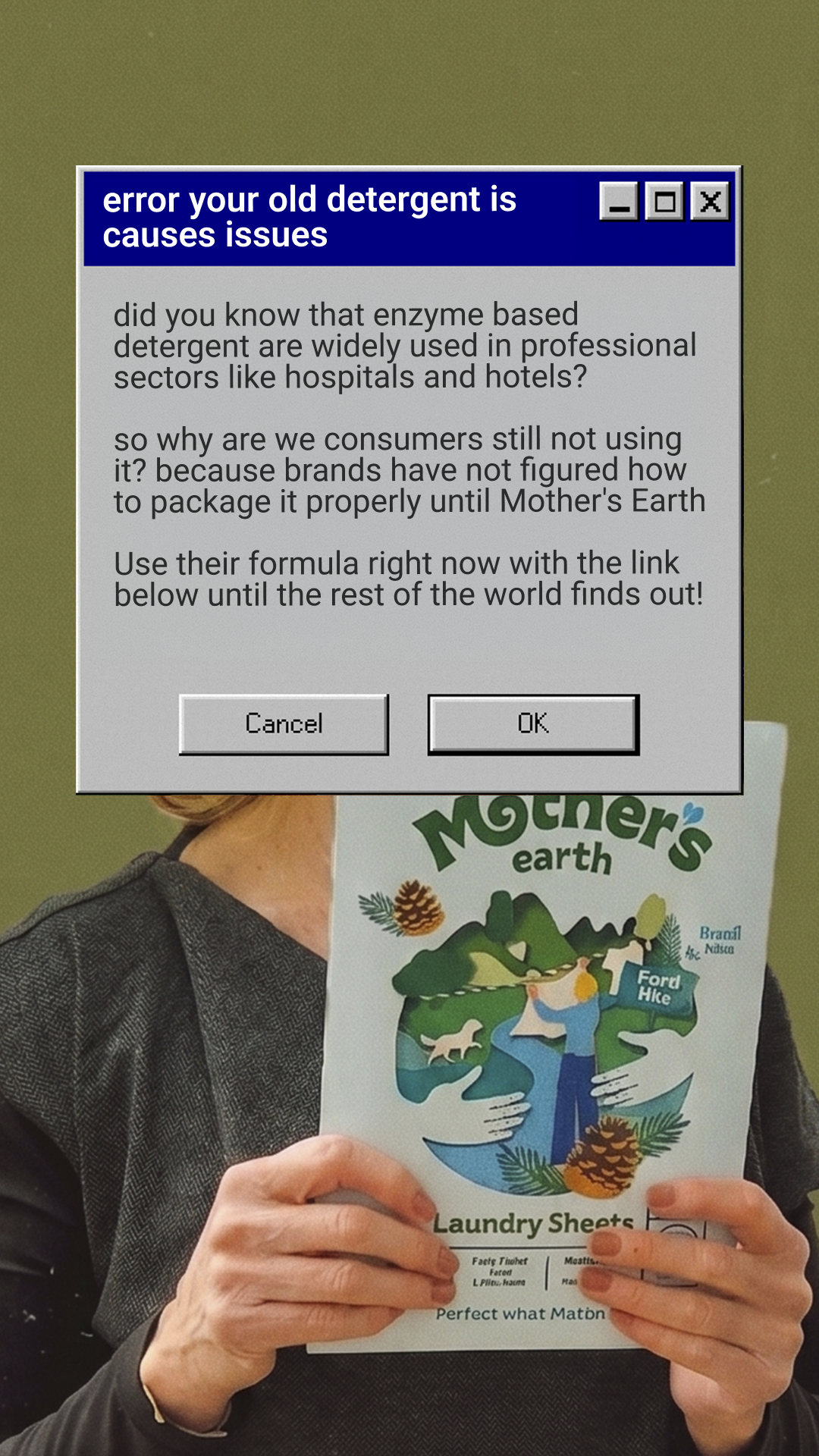 Mothers Earth Facebook ad