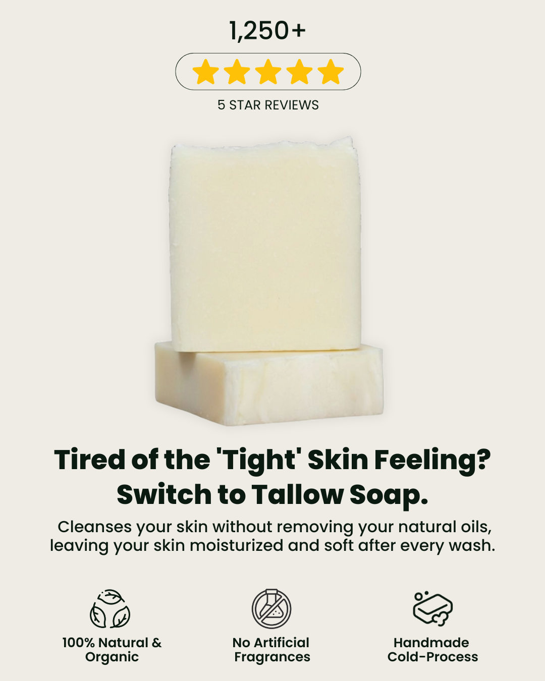 Vache Verde Facebook ad: The Post-Shower Itch Ends Here.