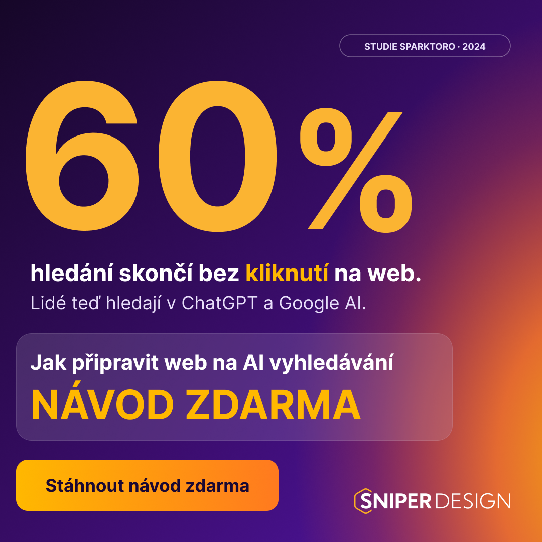 Sniper Design - Měníme krabicové e‑shopy Facebook ad: AI SEO návod zdarma pro firmy a e-shopy