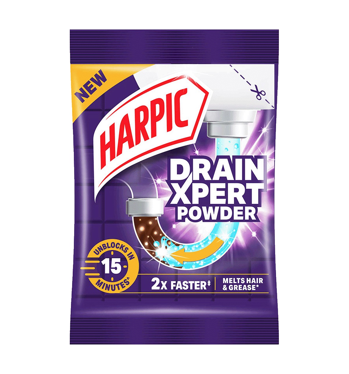 Harpic India Facebook ad: Blocked drains slowing you down?