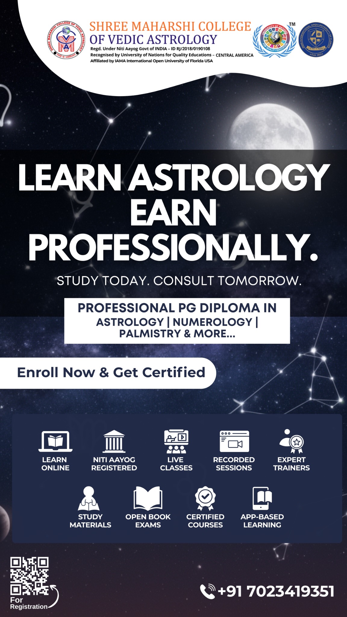 Shree Maharshi College Of Vedic Astrology Facebook ad