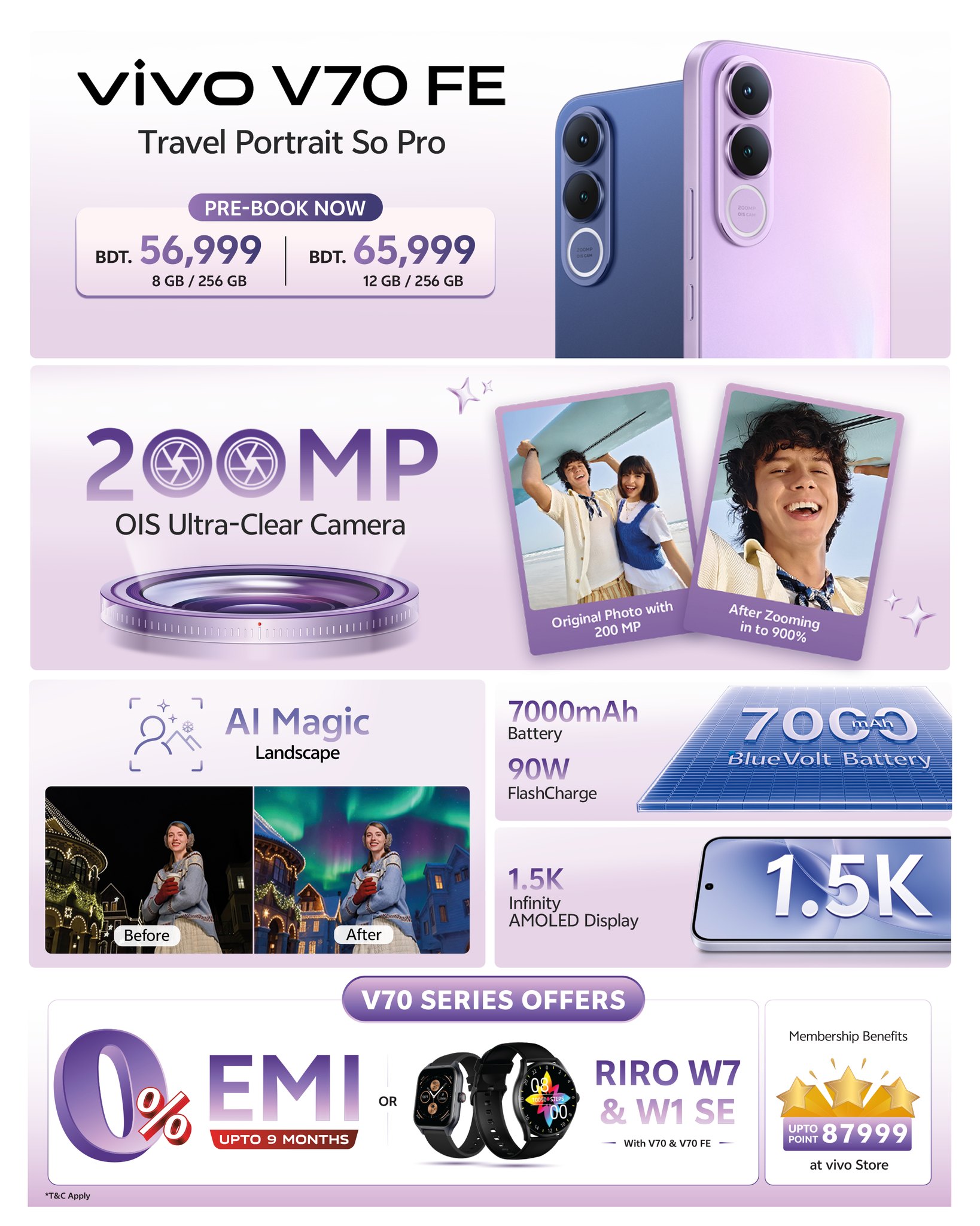 vivo Facebook ad: Introducing the all-new vivo V70 FE | V70