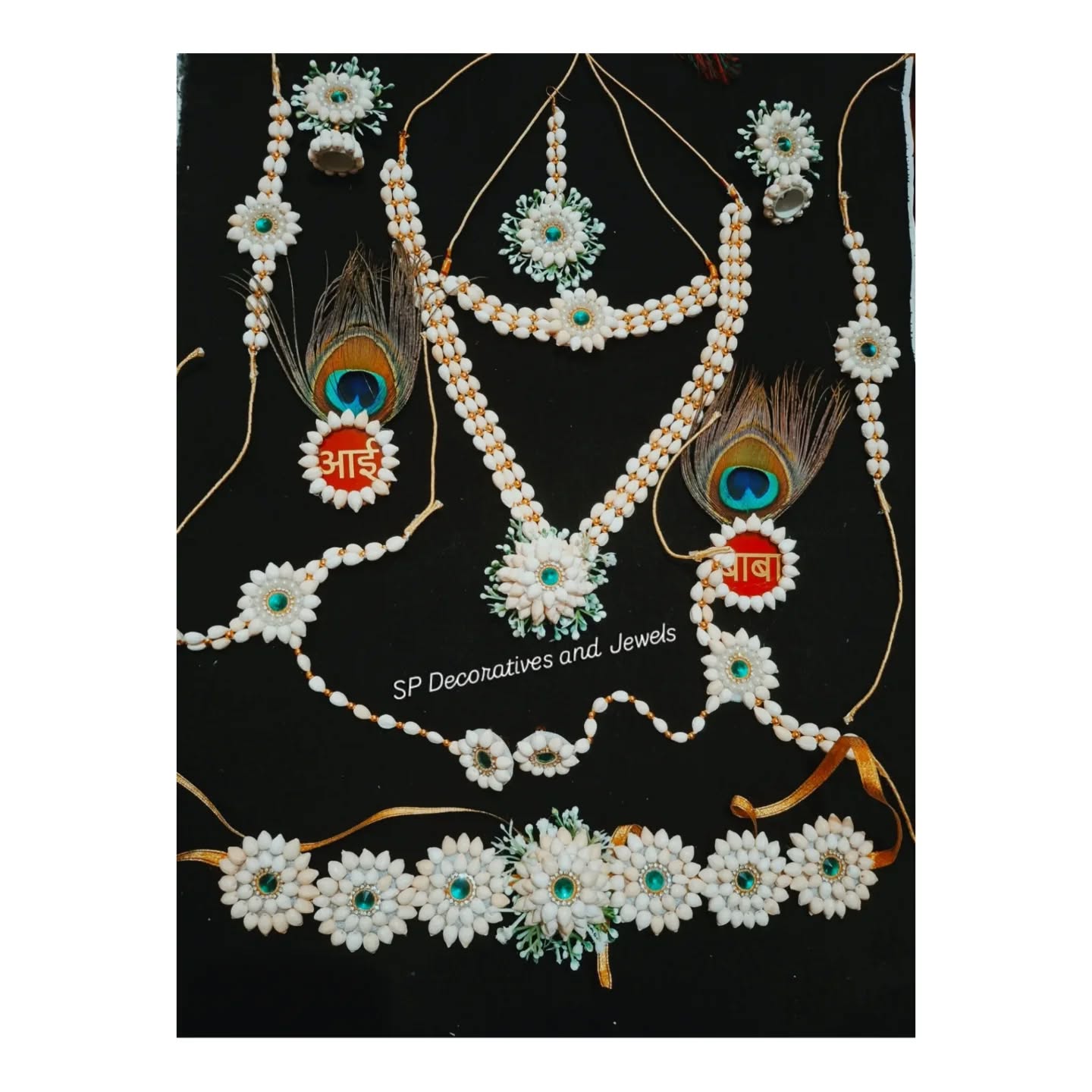 SP Decoratives and Jewels Facebook ad: Artificial Tagar and Flower jewellery available on sell/…