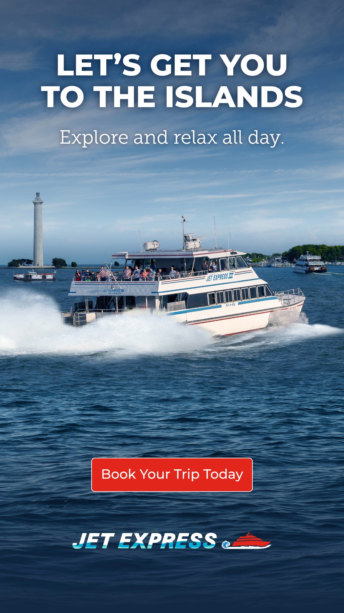 Jet Express Ferry to Put-in-Bay, Kelleys Island & Cedar Point Facebook ad