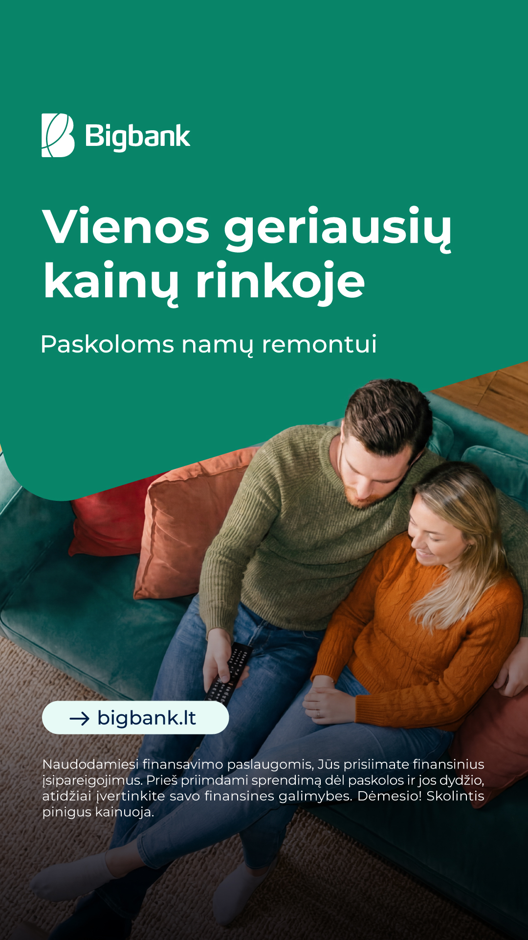 Bigbank Lietuva Facebook ad