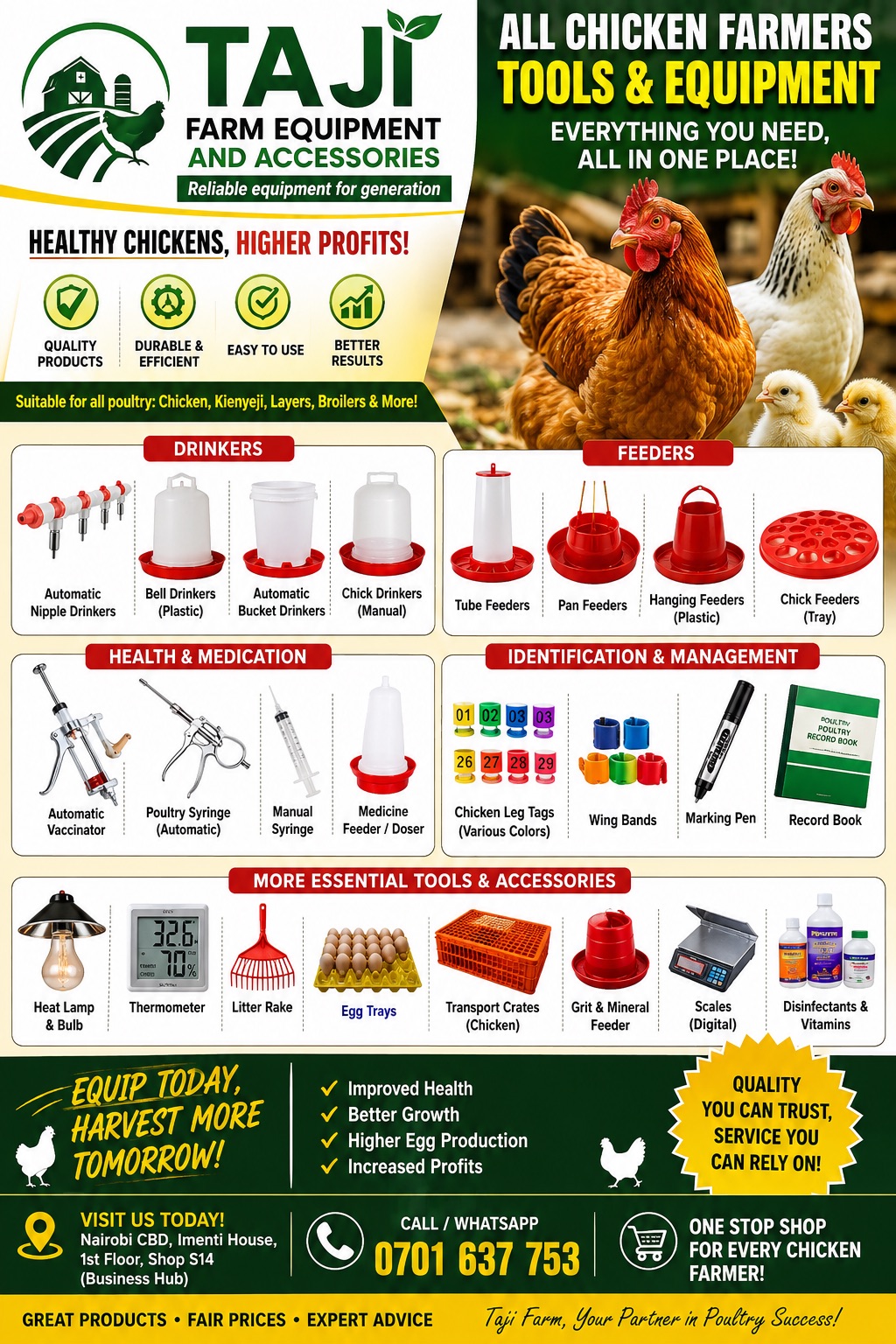 Taji farm equipments and Accessories  Facebook ad