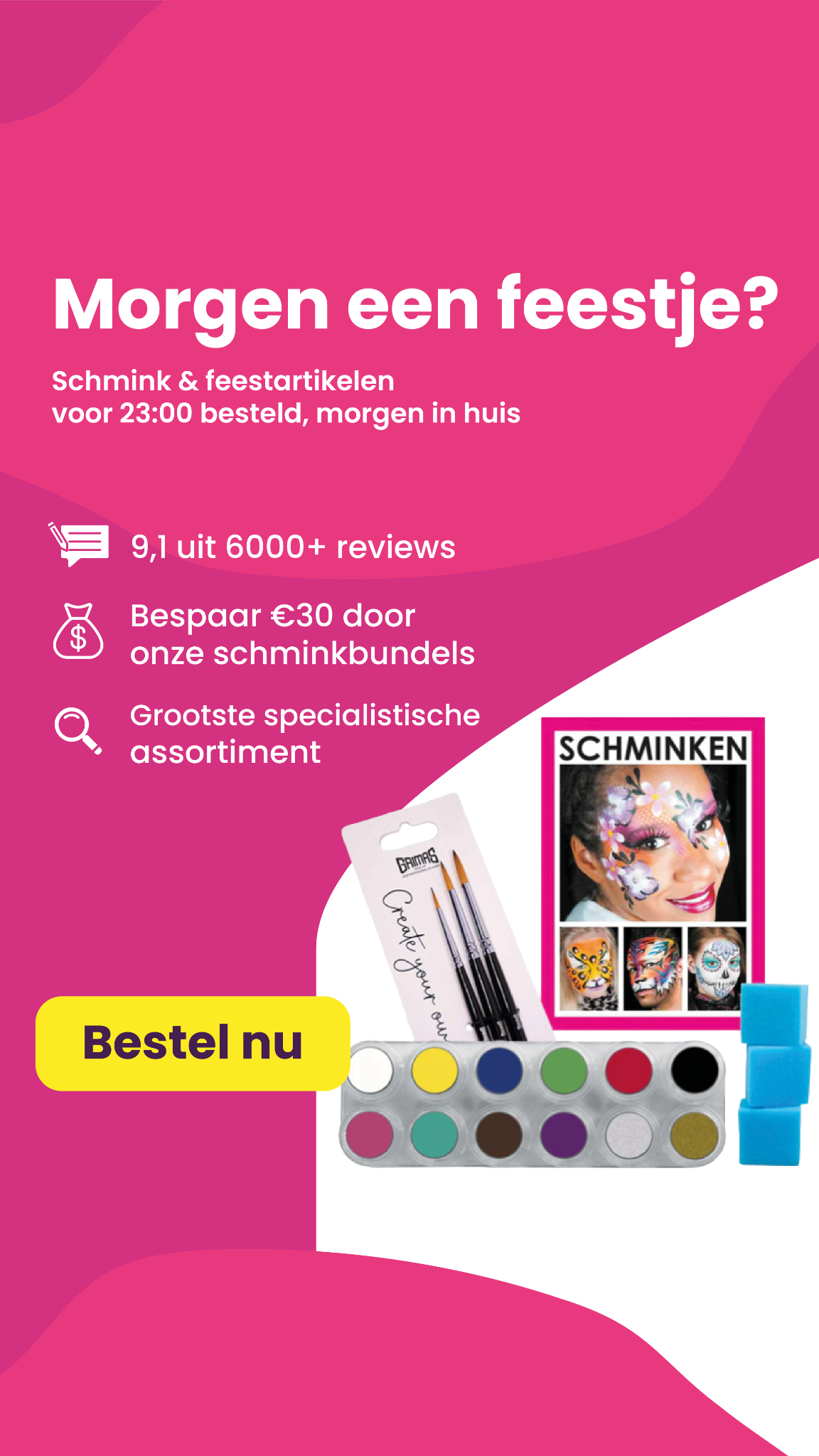 Schmink Specialist Facebook ad: Bespaar €30