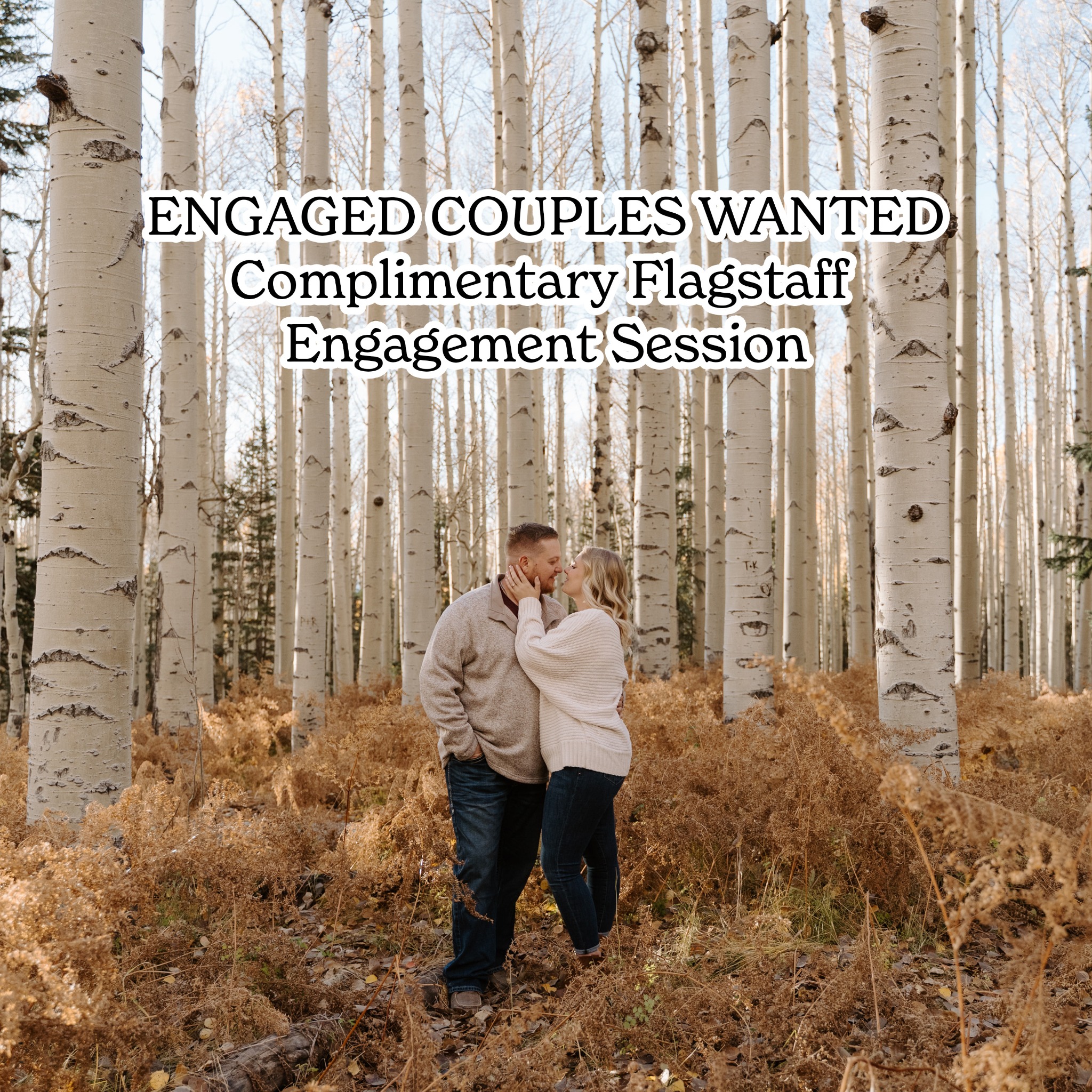 Like Morning Sun - Flagstaff Wedding Photo and Video Facebook ad: ENGAGED COUPLES WANTED IN ARIZONA!