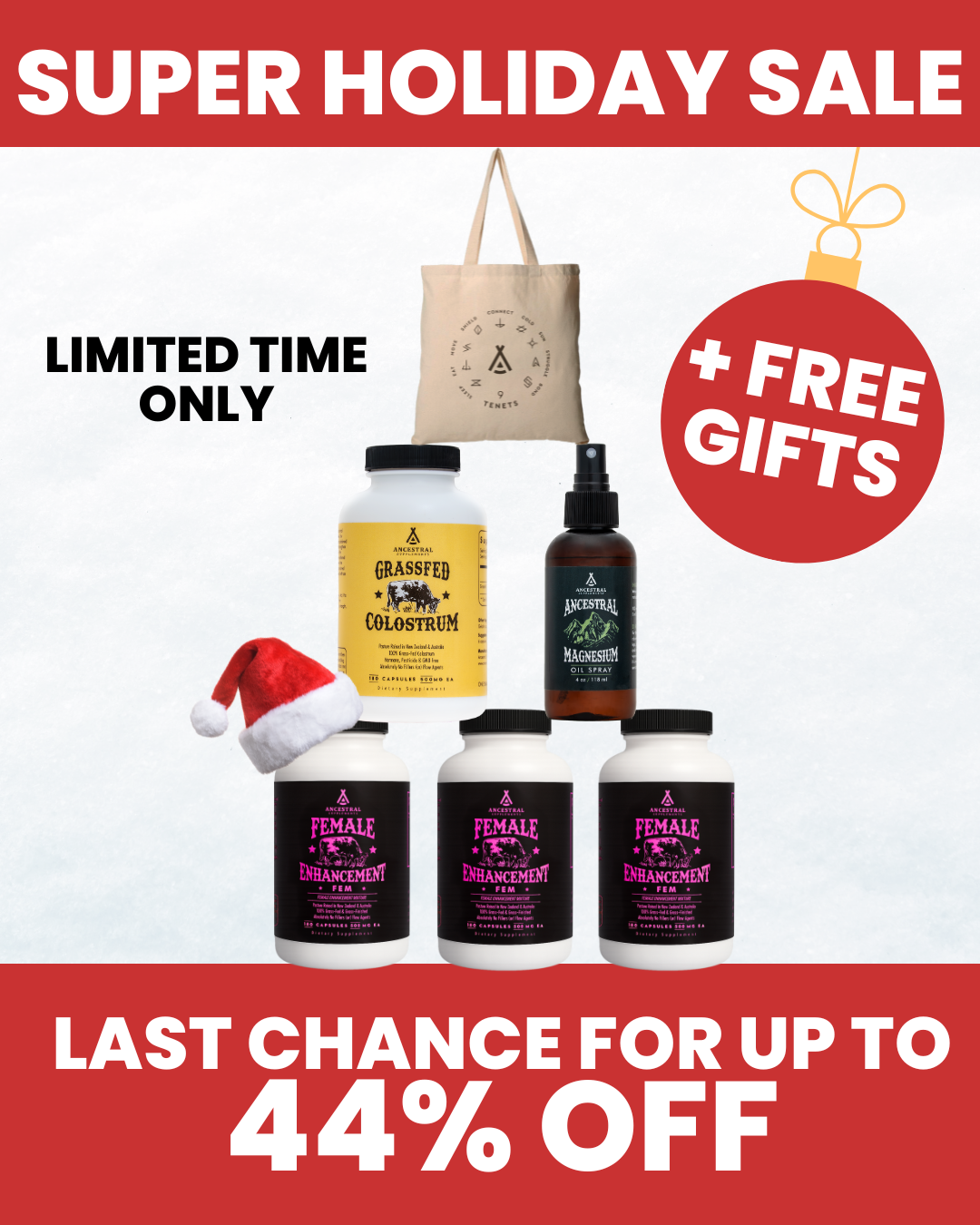 Ancestral Supplements Facebook ad