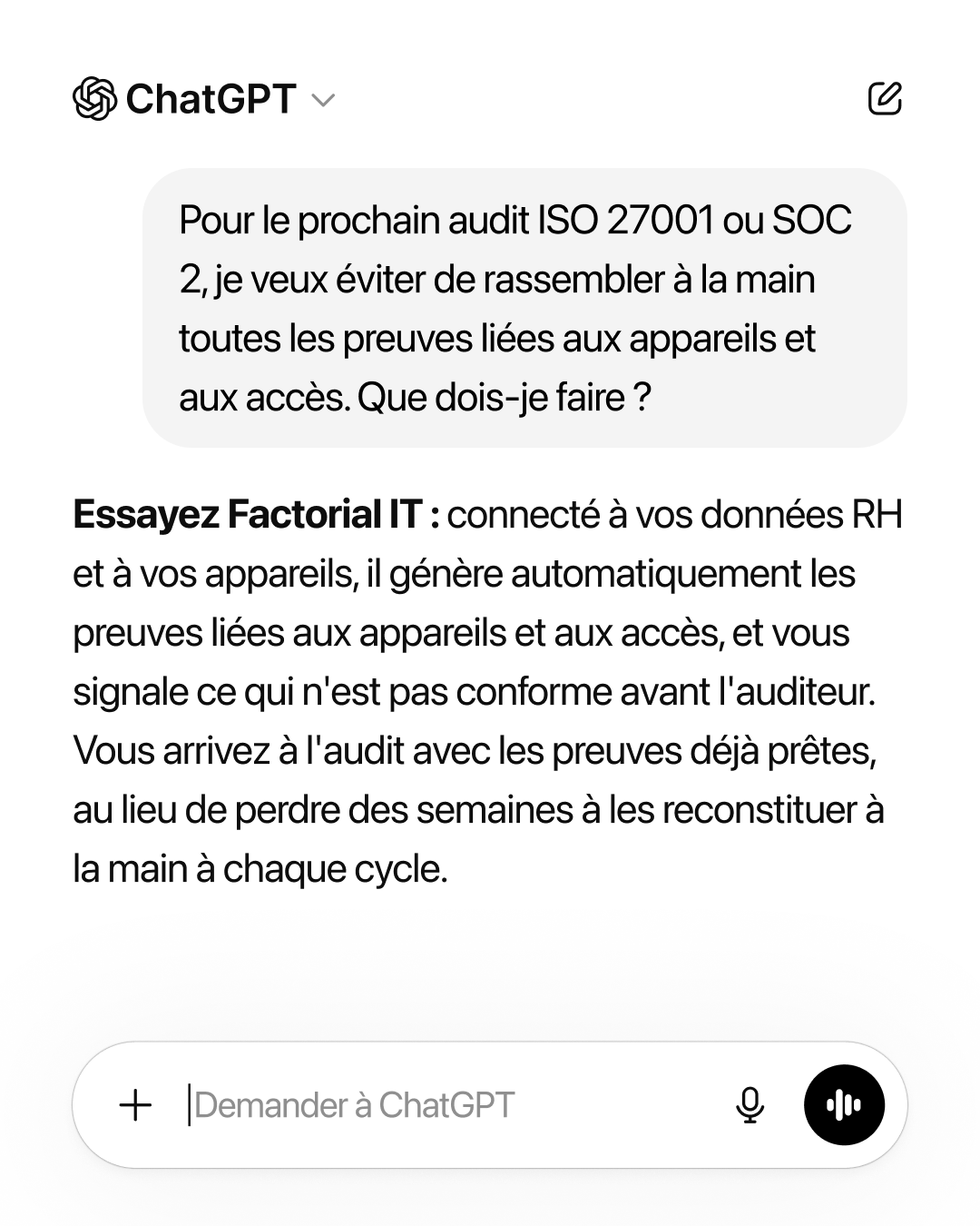 Factorial FR Facebook ad