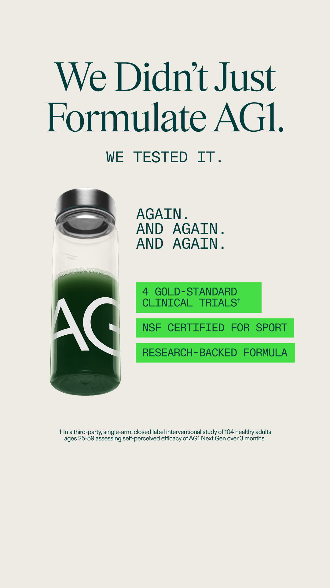 AG1 by Athletic Greens Facebook ad