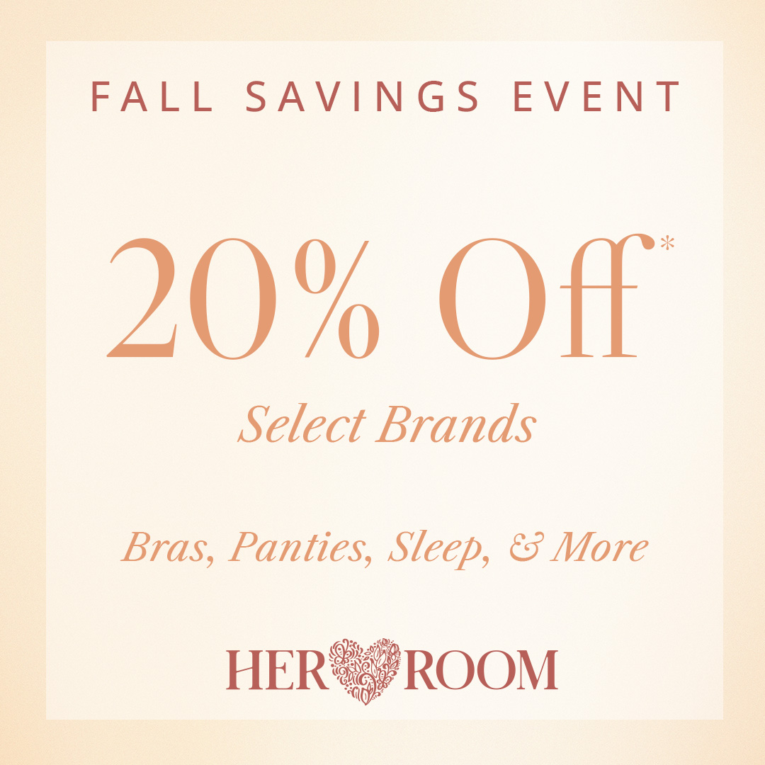 HerRoom Facebook ad: 20% OFF Select Brands