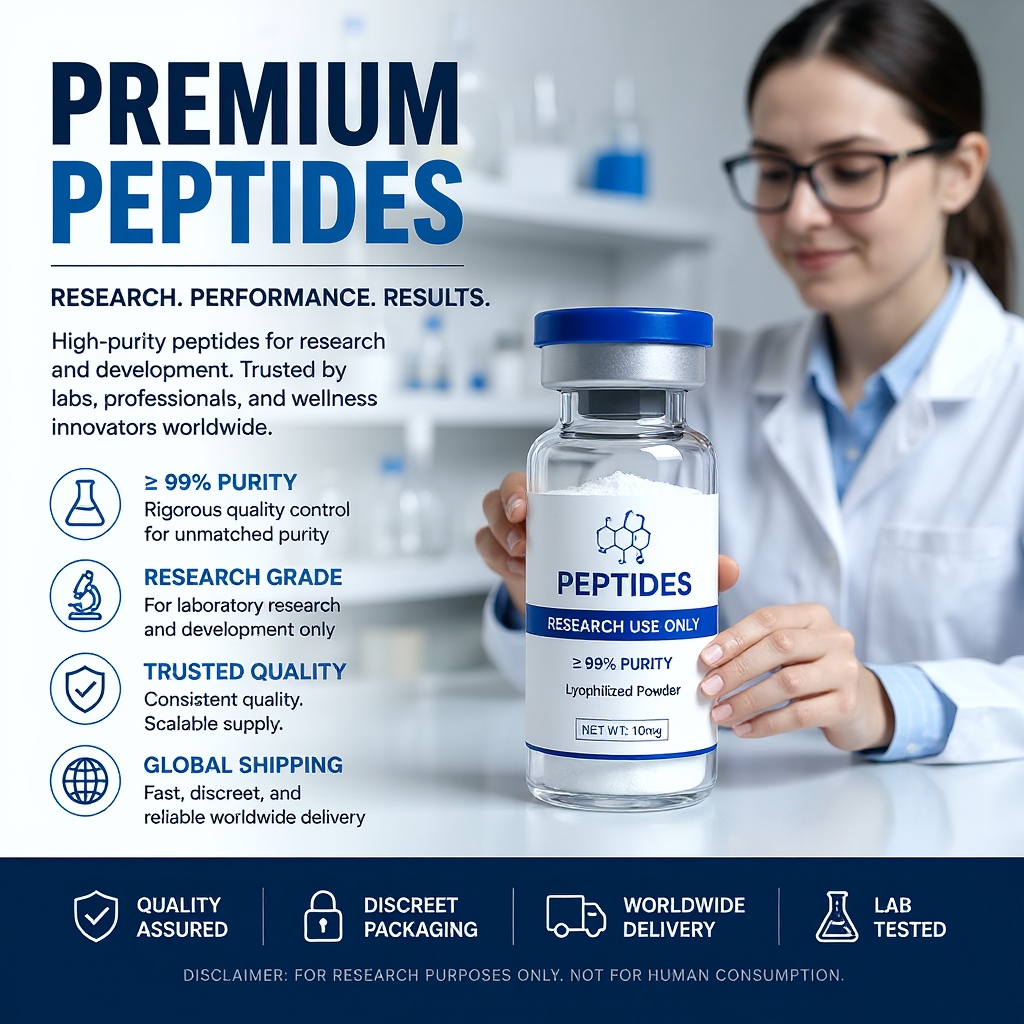 LeanLab Peptides Facebook ad: Direct From Source: Premium Research Peptides & Compounds