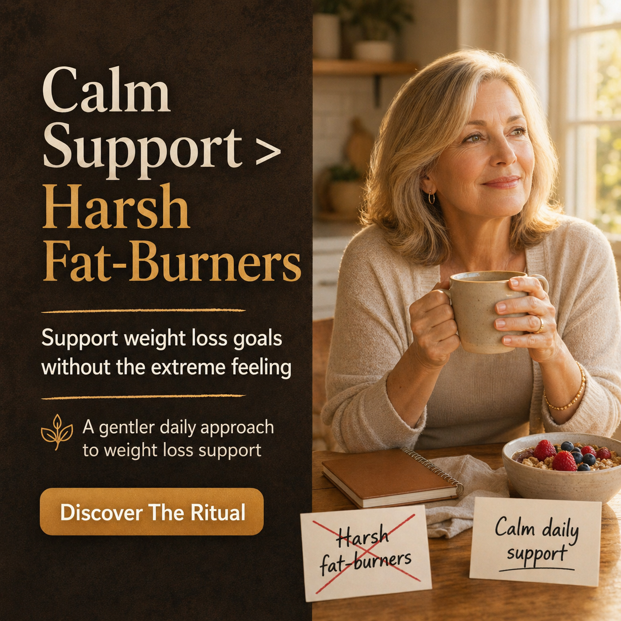 Dr Rebecca Collins - Weight Loss Coach Facebook ad: Not Another Harsh Fat-Burner