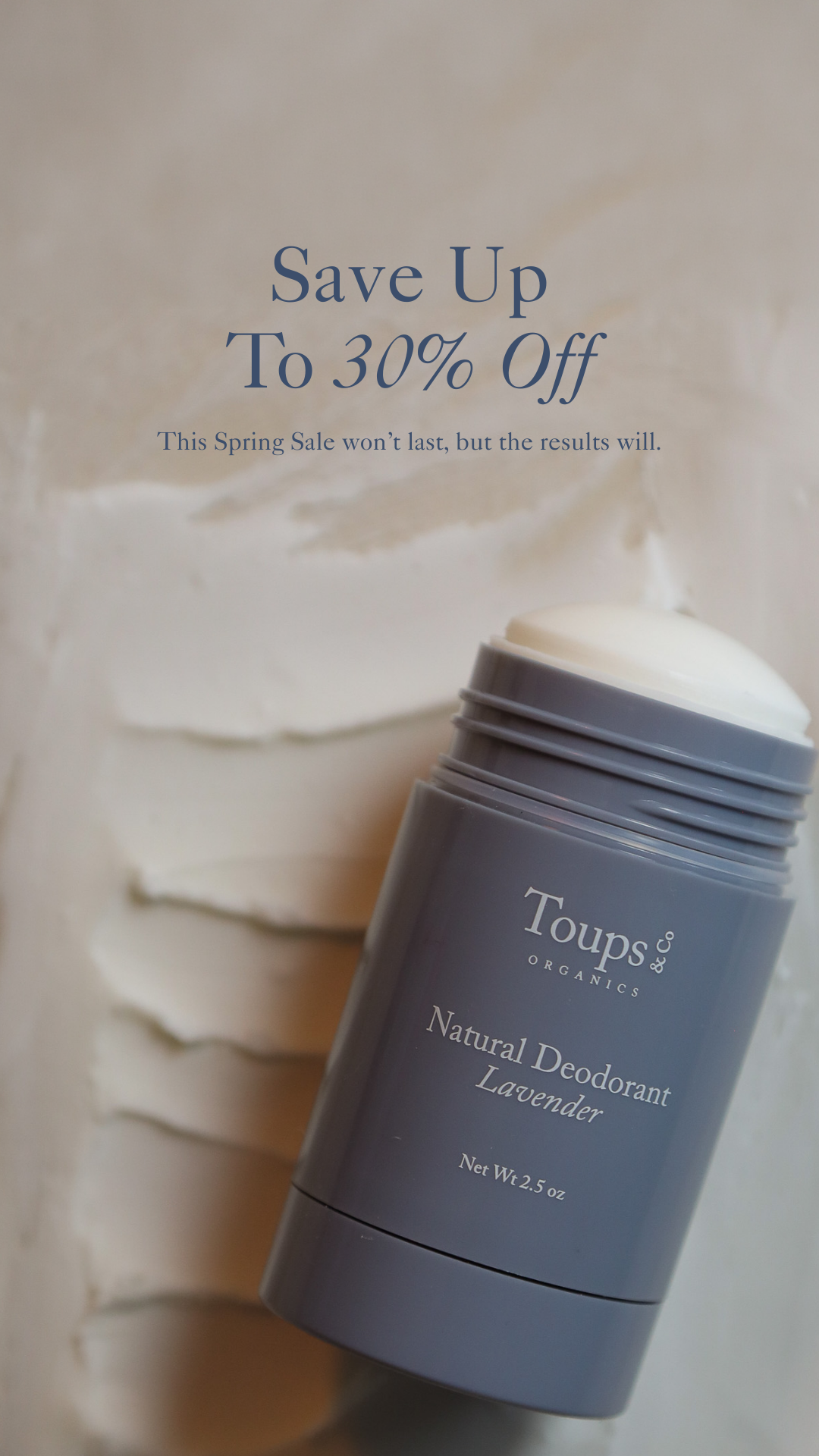 Toups and Co Organics Facebook ad