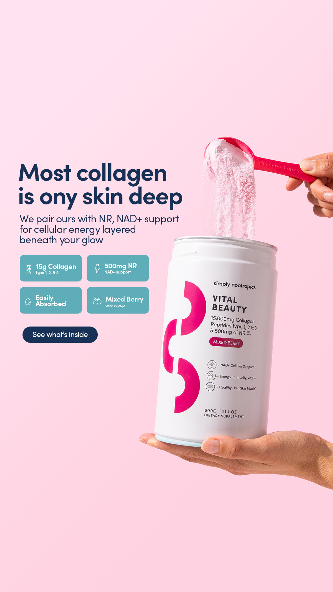 Simply Nootropics Facebook ad