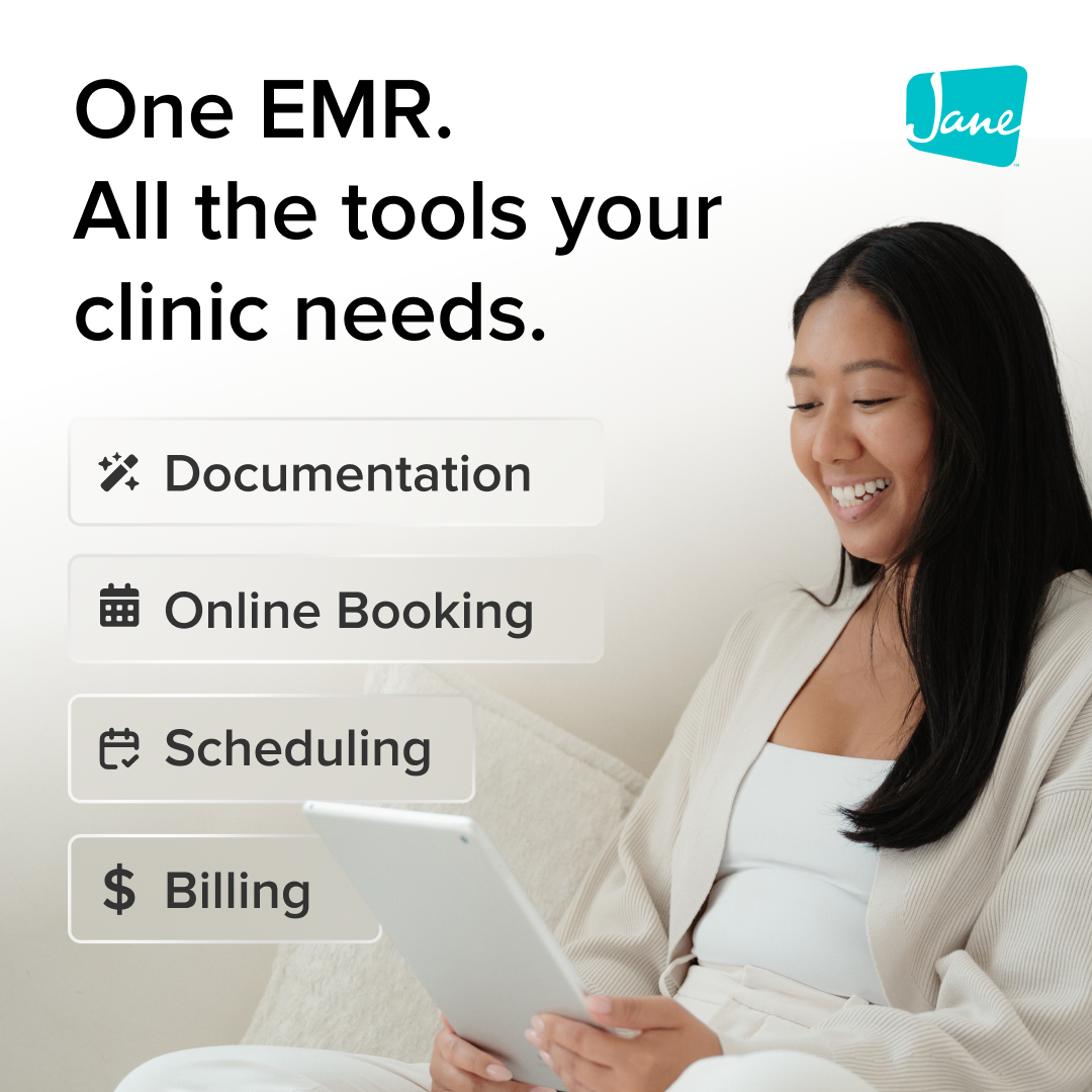 Jane App Clinic Software Facebook ad