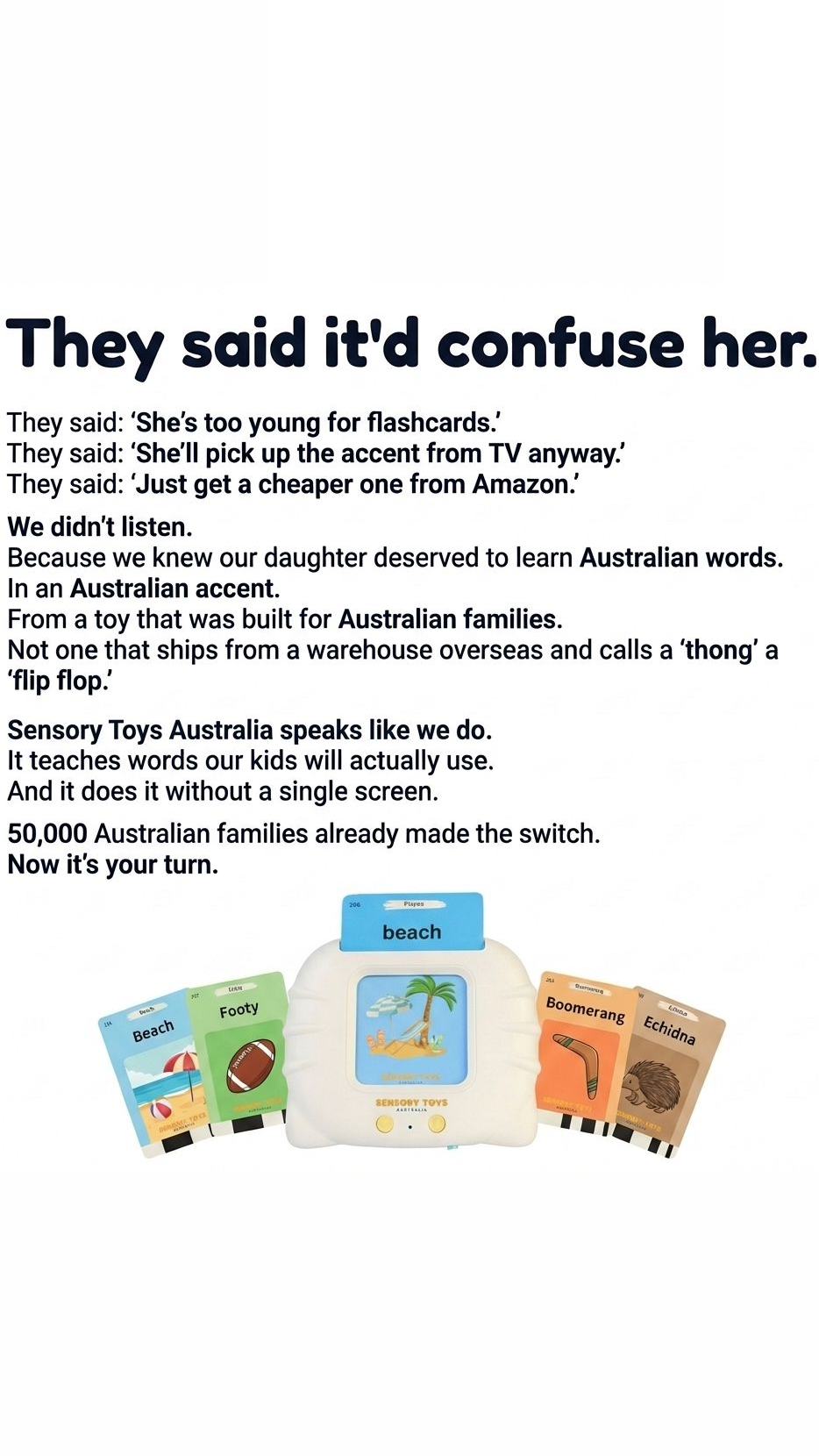 Sensory Toys Facebook ad