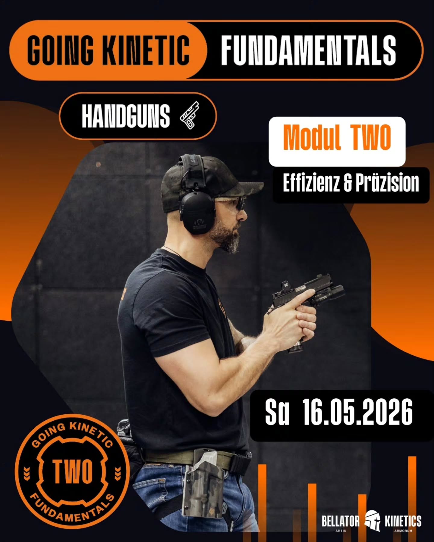 bellatorkinetics Facebook ad: GOING KINETIC PISTOL MODUL TWO
