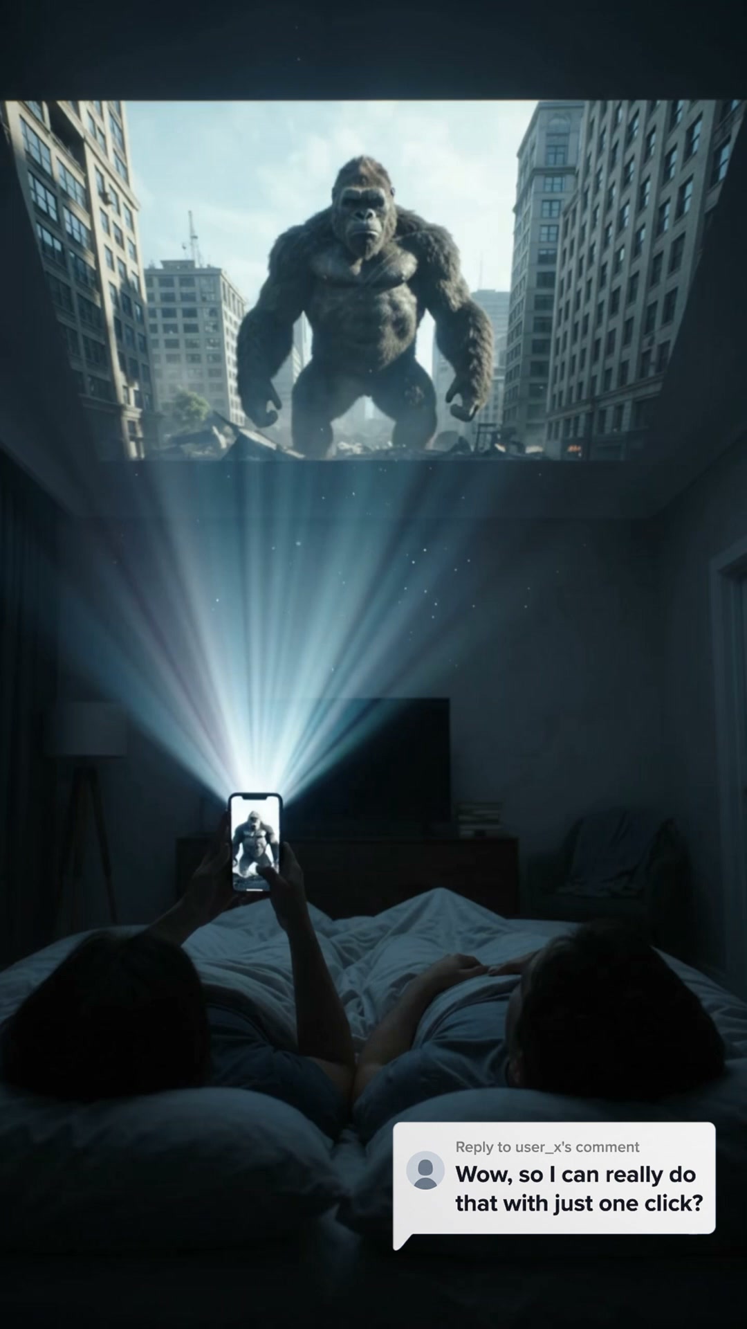 2408 Hyorisoo Facebook ad: Your phone, now a mini projector.