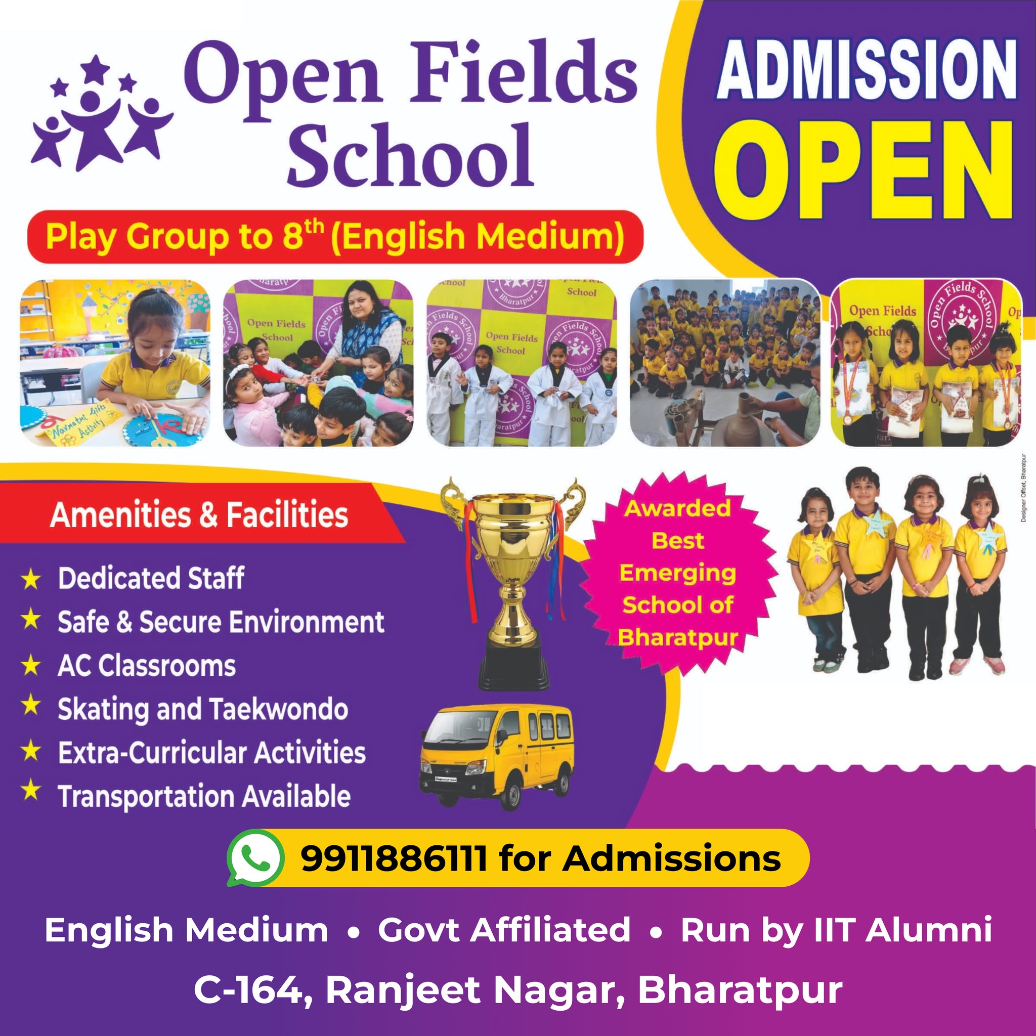Open Fields School Facebook ad: Searching for the right school for your child?