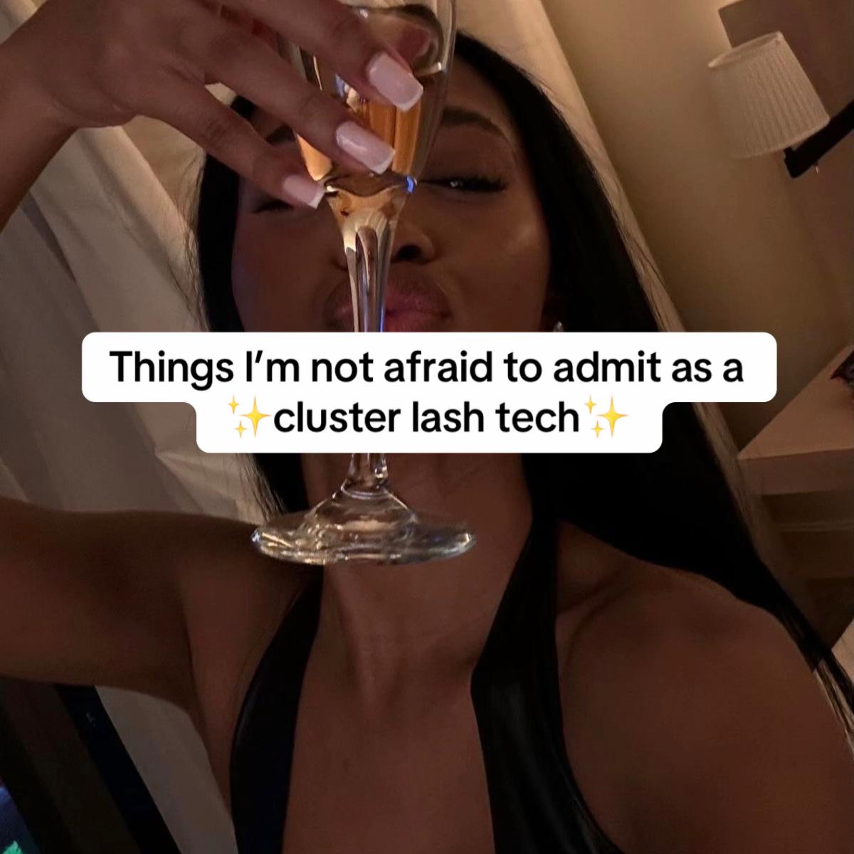 Clusterlashqueen Facebook ad: Ya'll stay asking what glue I use for…