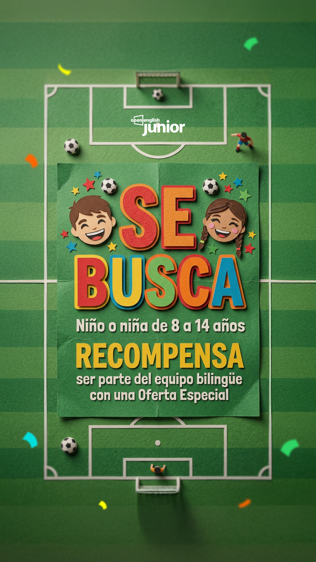 Open English Junior Facebook ad