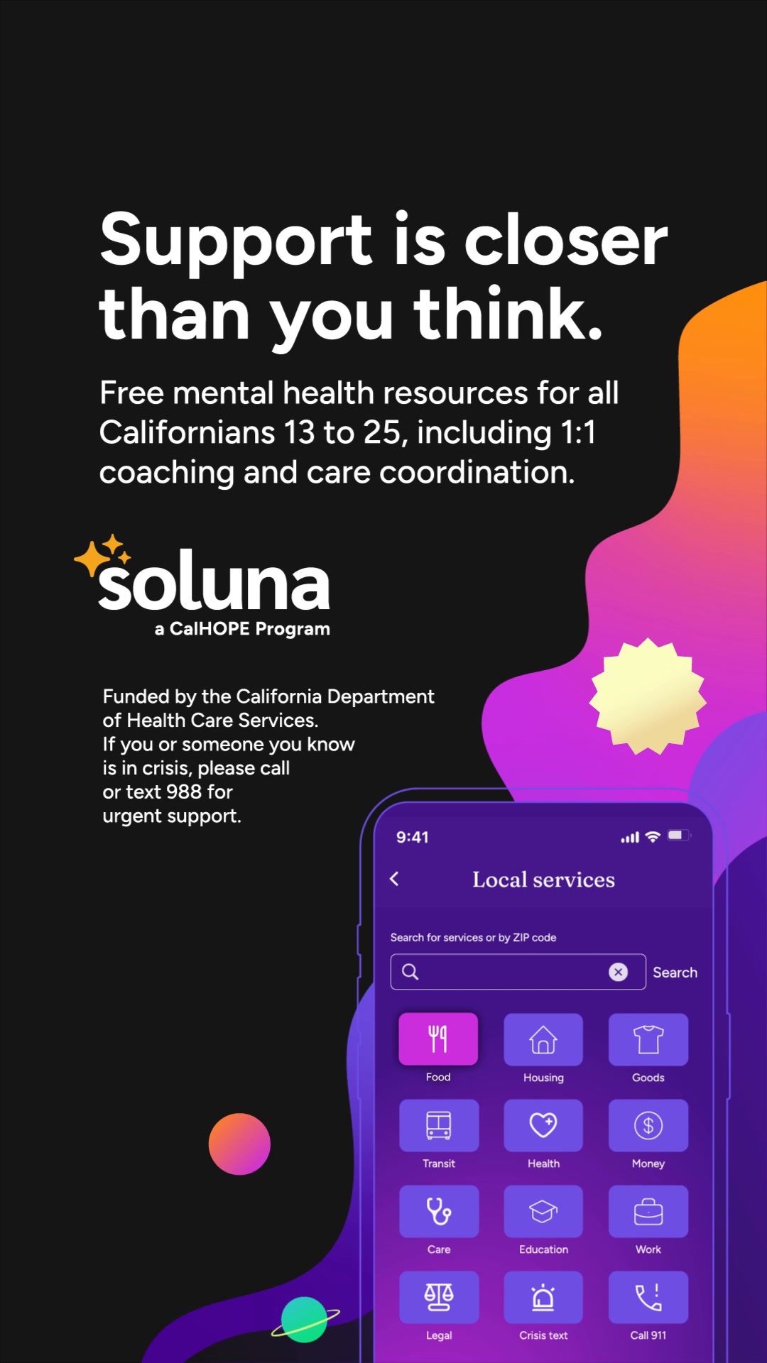 Soluna Facebook ad: Soluna’s in your corner.