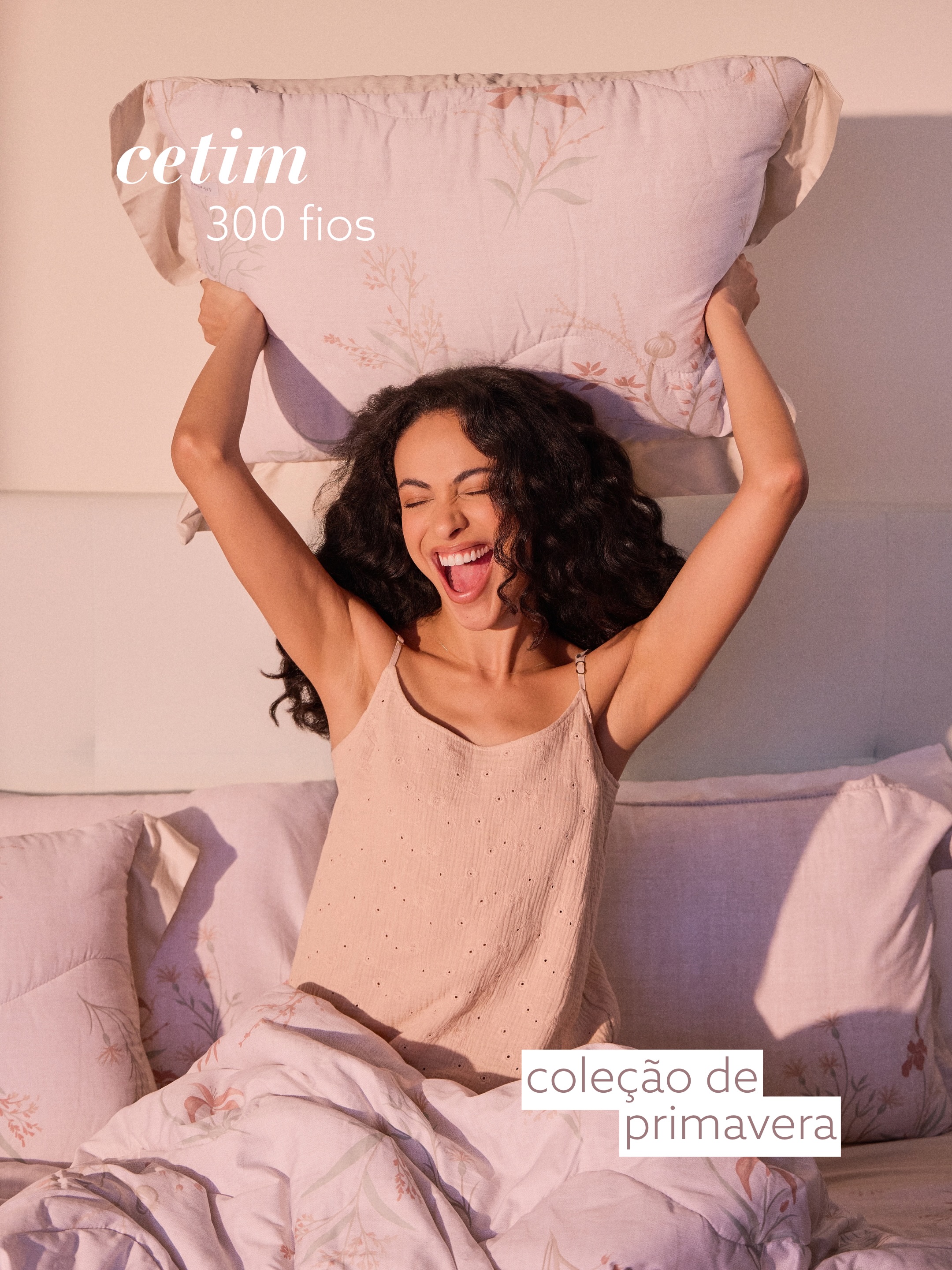 Altenburg Têxtil Facebook ad: A primavera chega trazendo vontade de renovar.