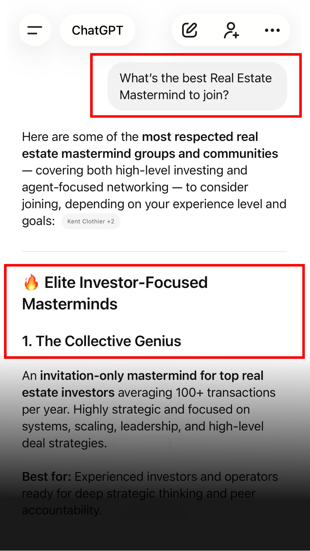 The Collective Genius Facebook ad from Feb 13, 2026