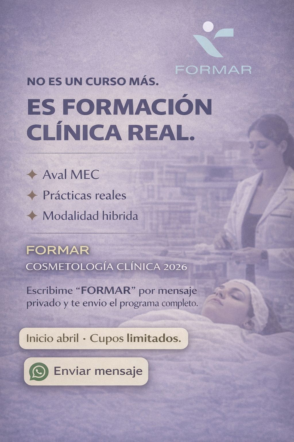 formar_cosmetologiaclinica Facebook ad from Feb 23, 2026