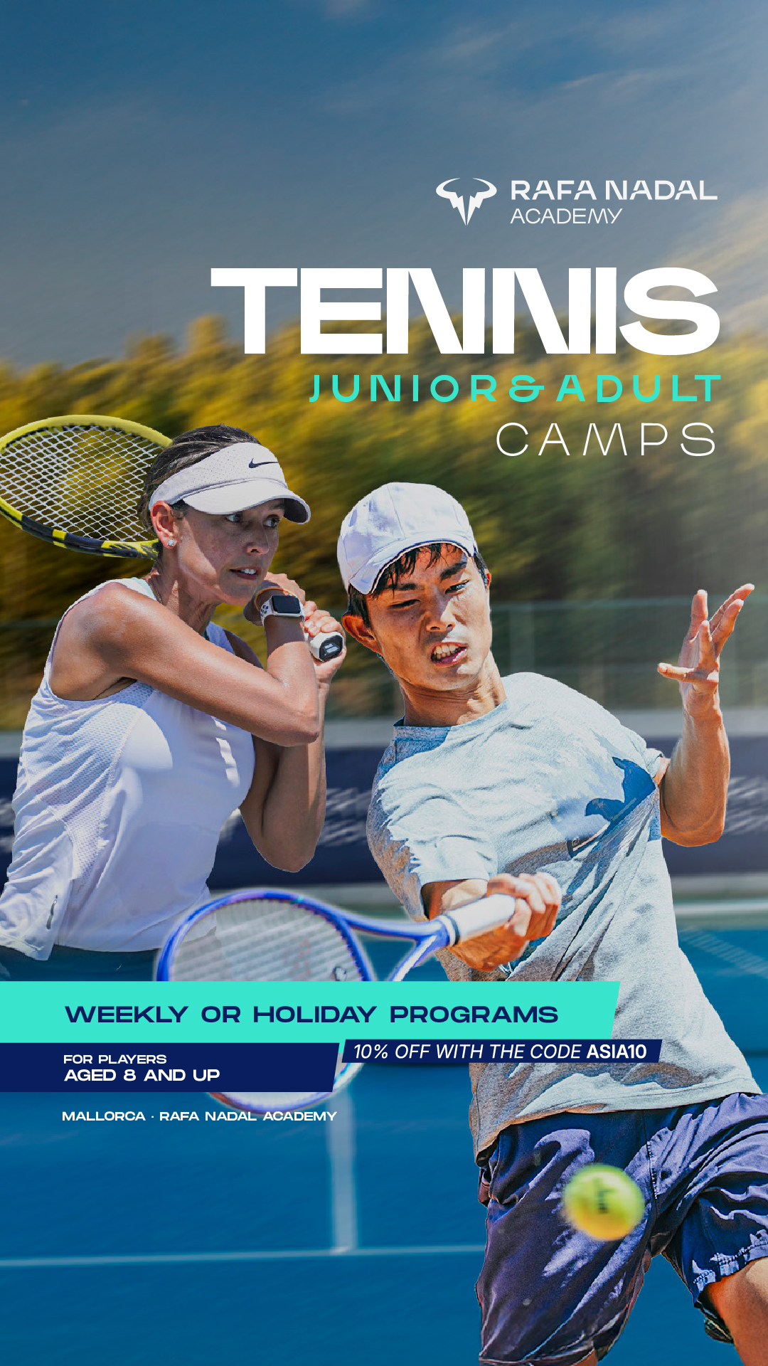 Rafa Nadal Academy Facebook ad
