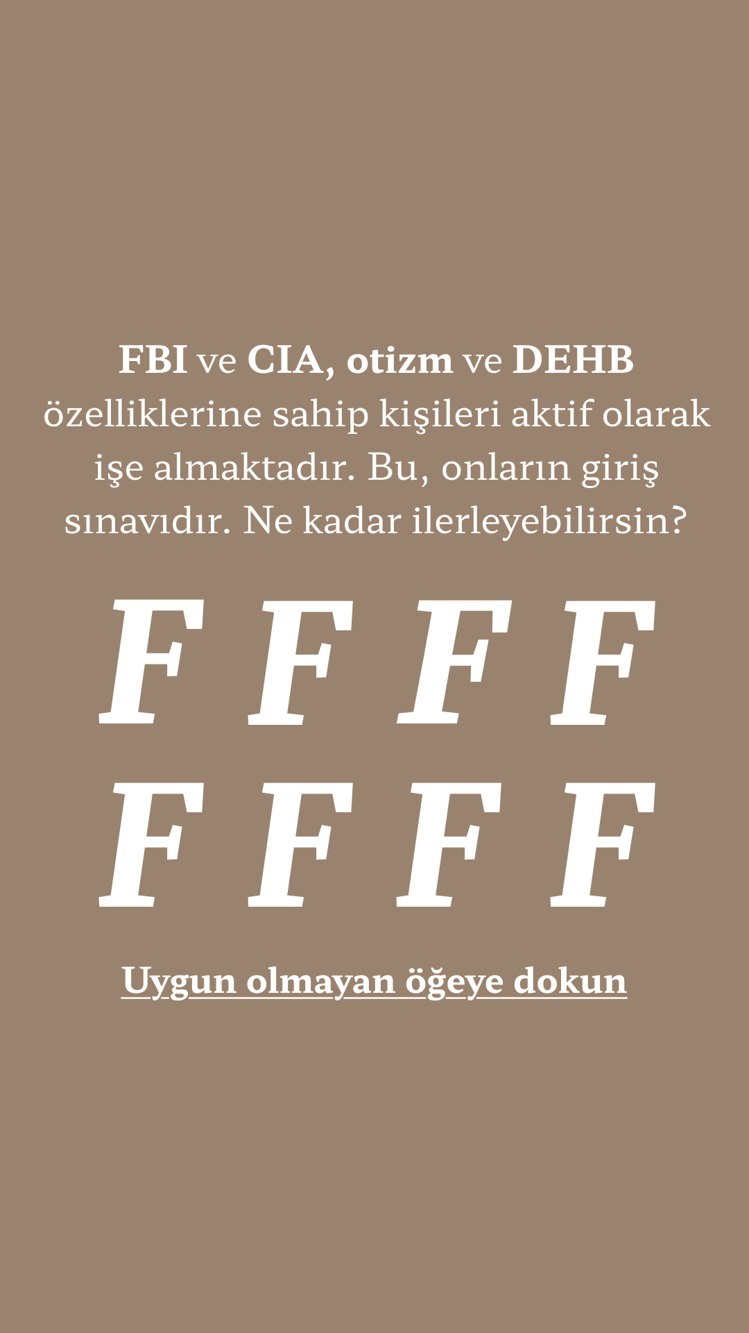 International Brain Test Facebook ad
