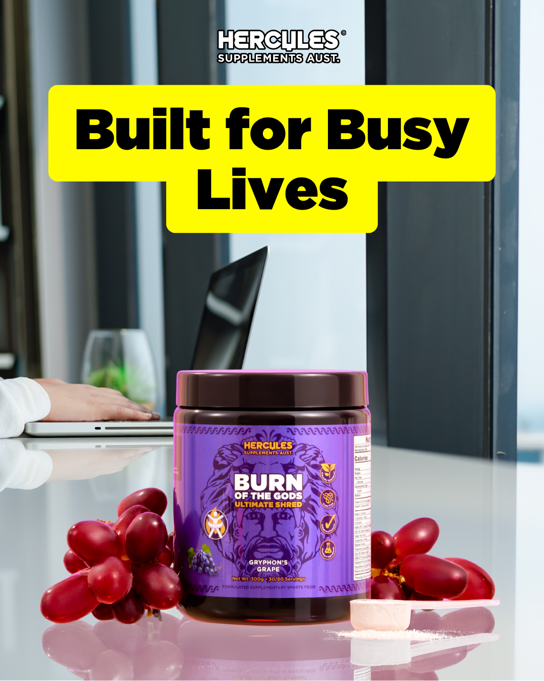 Hercules Supplements Aust Facebook ad