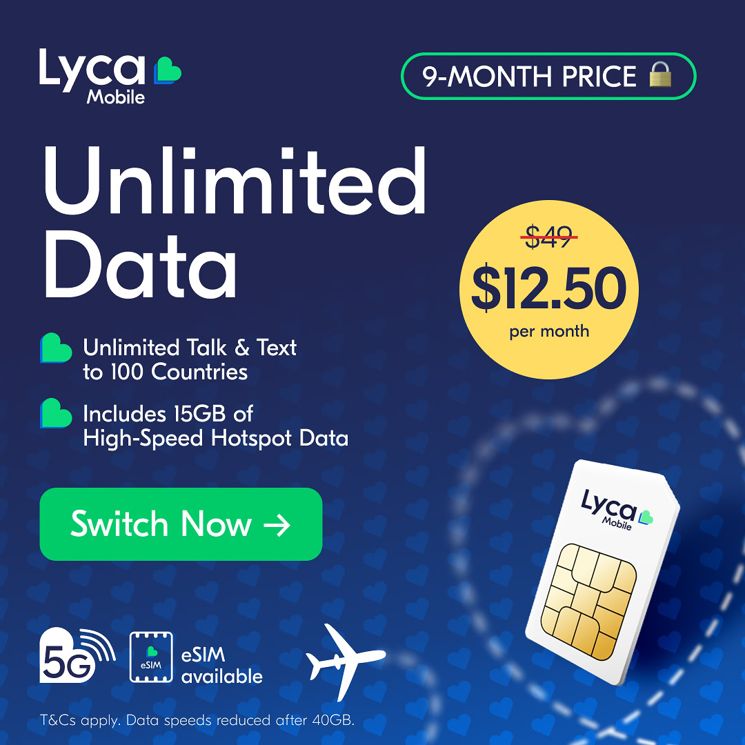 Lycamobile USA Facebook ad