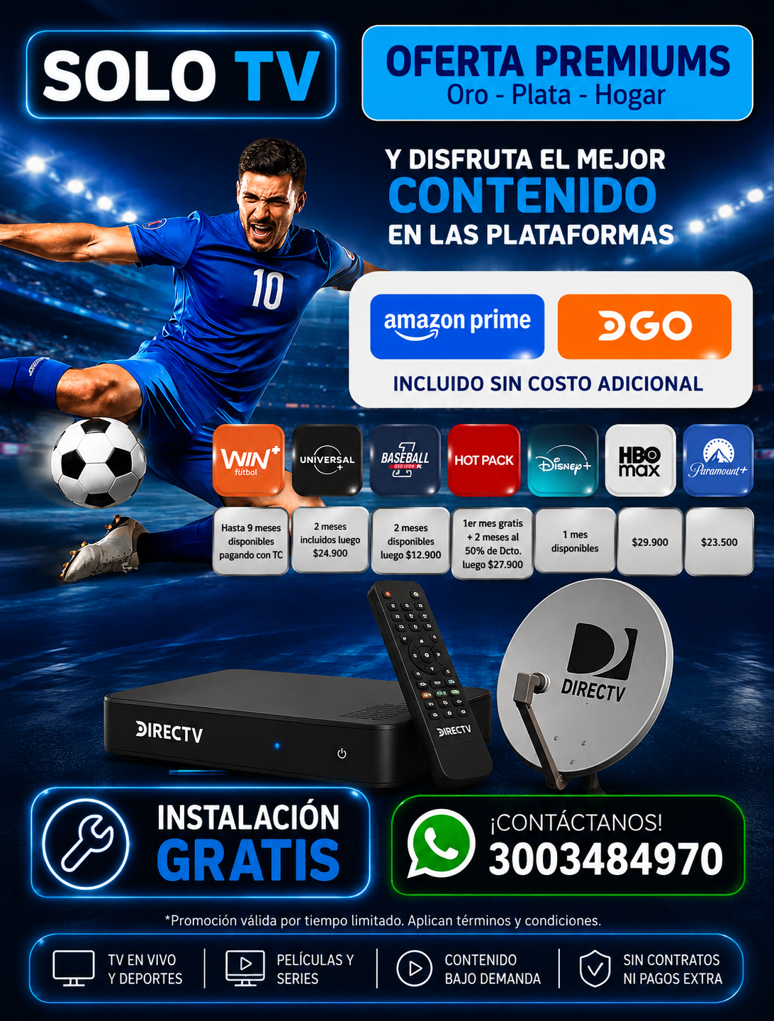 Directv - Investco Distribuidor Autorizado Facebook ad: Chatea con nosotros
